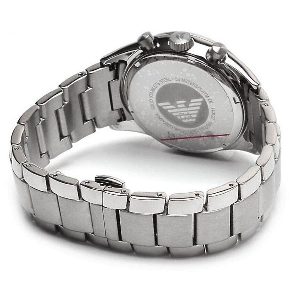 Emporio Armani AR5860 blå urtavla kronograf herrklocka – bild 2