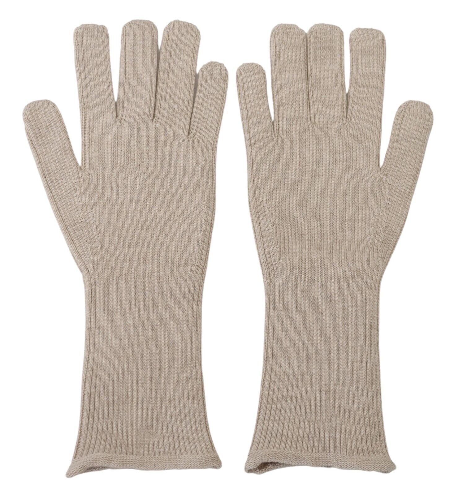 Dolce & Gabbana Mens New Ivory Cashmere Silk Winter Gloves - White - Size 9 (Gloves)