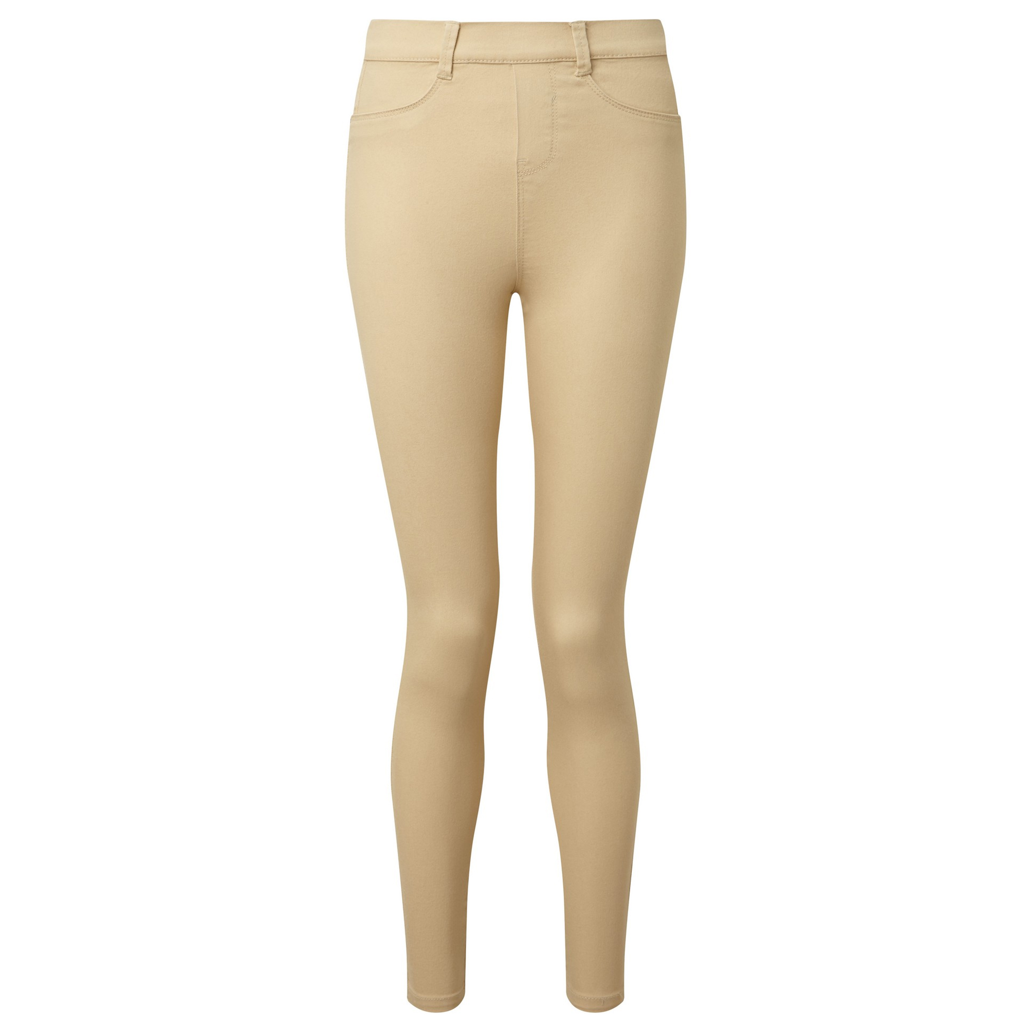 Asquith & Fox Womens/Ladies Classic Fit Jeggings (Natural) - Size Large