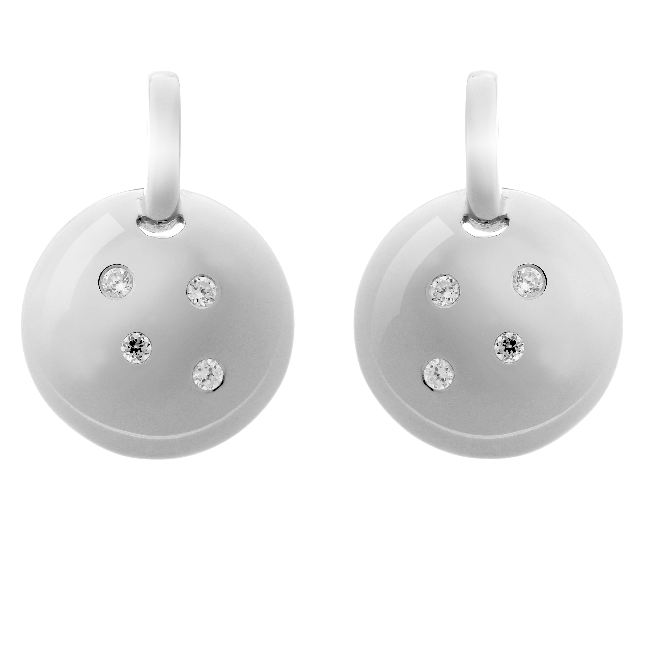 Thumbnail - Orphelia 'Linn' Damen 925 Sterling Silber Set: Kettenanhänger + Ohrringe - Silber SET-7130