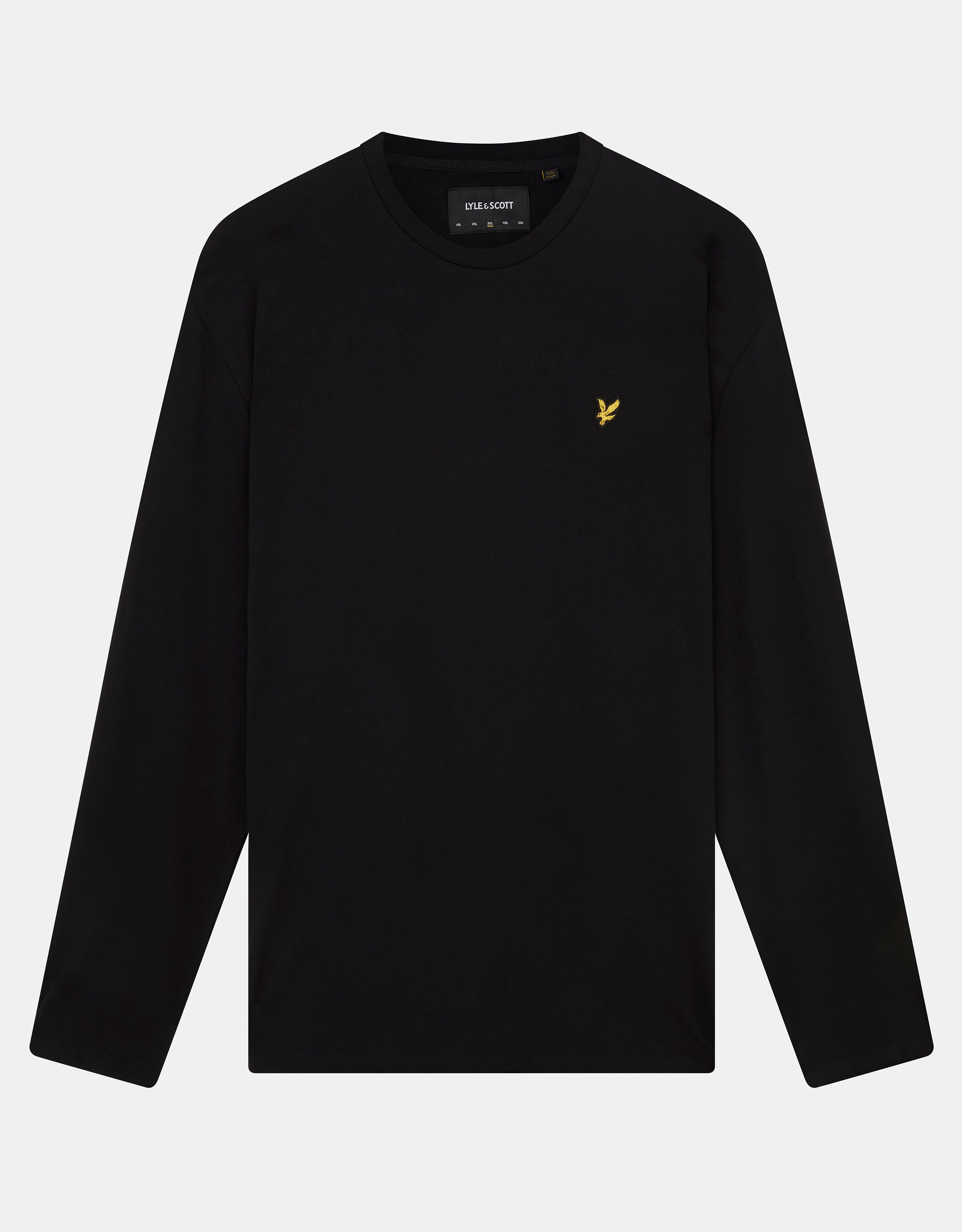 Thumbnail - Lyle & Scott Schlichtes T-Shirt mit langen Ärmeln in Schwarz