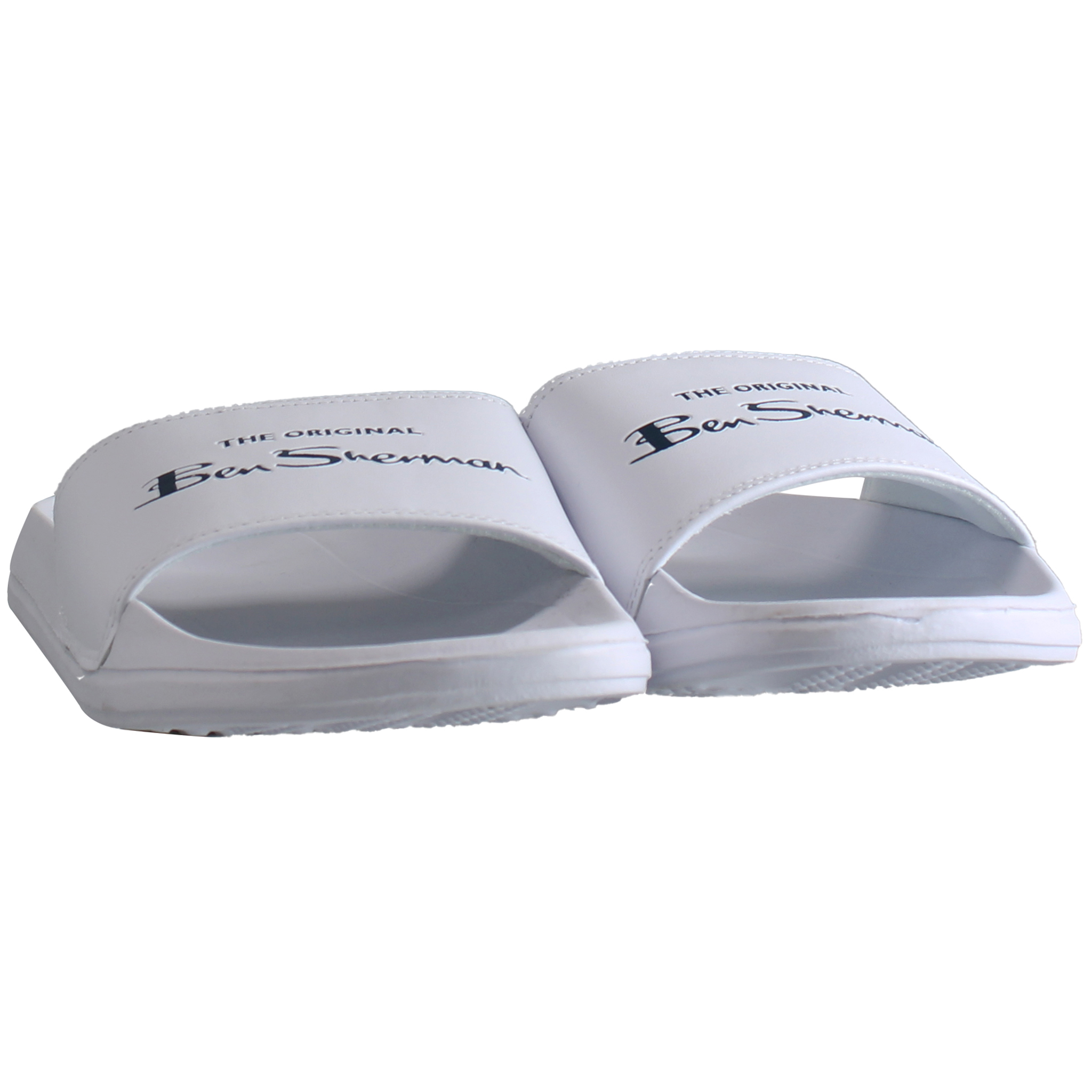 Ben Sherman Margate Mens White Sliders flip-flops herr – bild 2