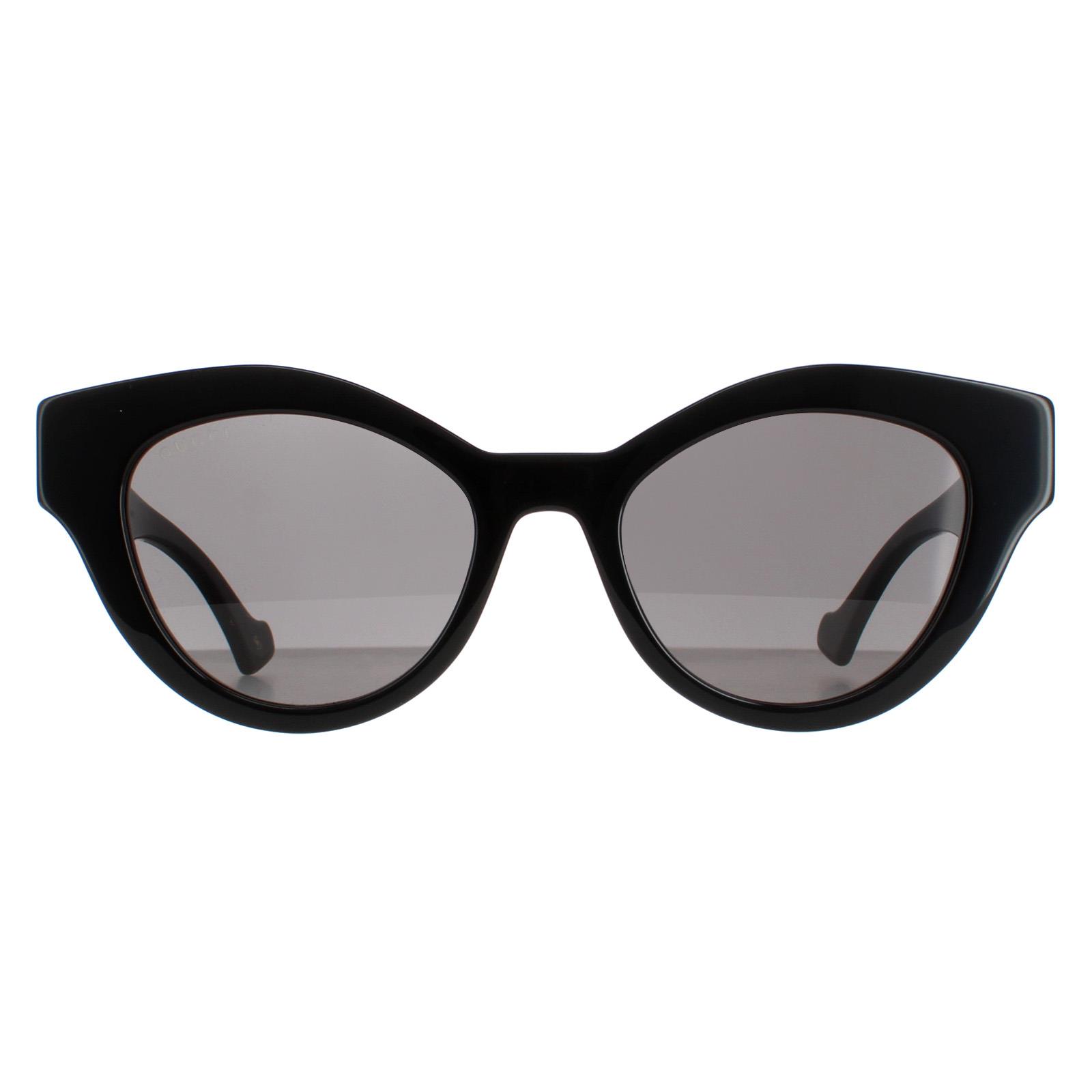 Lunettes De Soleil Gucci Cat Eye Femme Noir Gris GG0957S