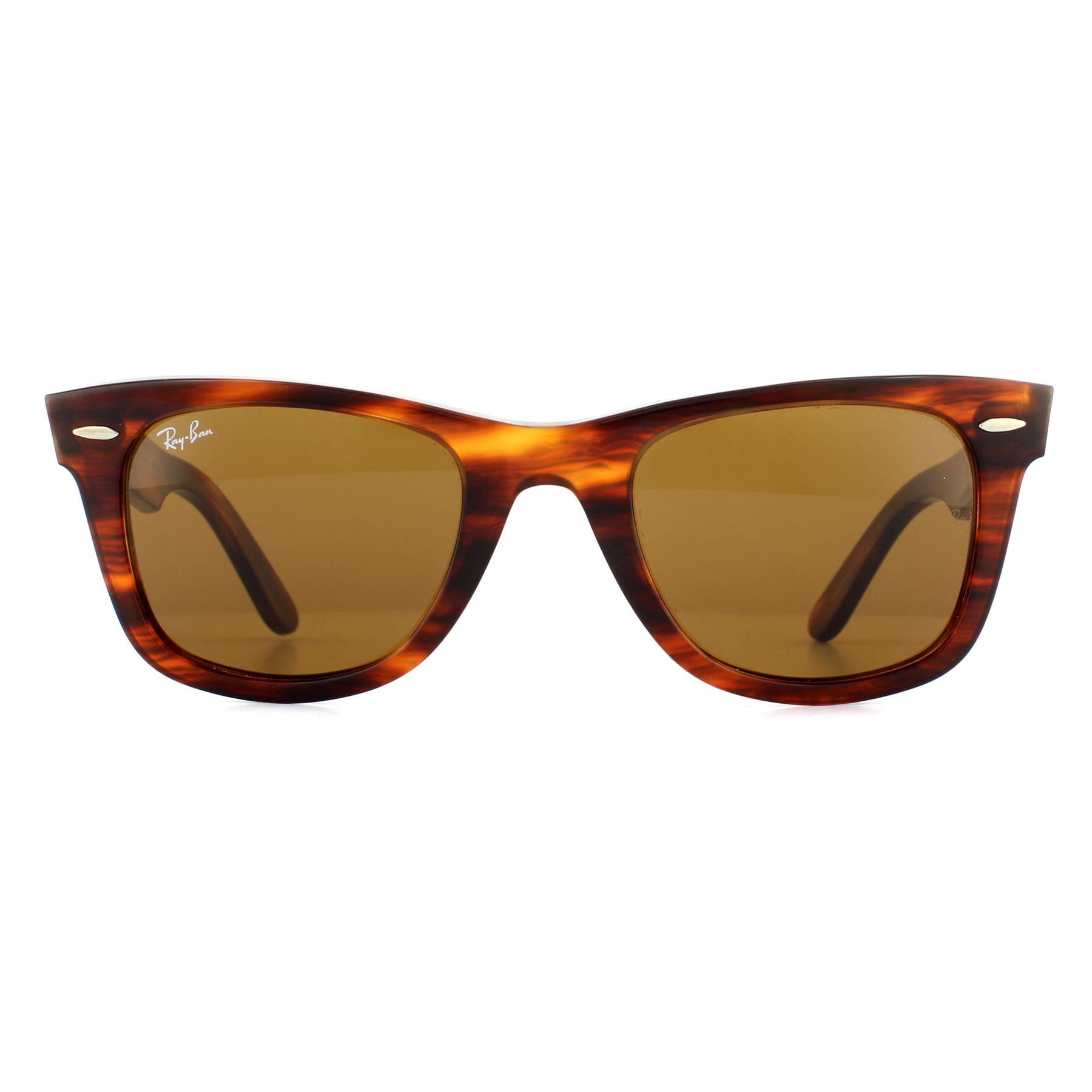 Thumbnail - Ray-Ban Sonnenbrille Wayfarer 2140 954 Light Tortoise Braun Medium 50mm