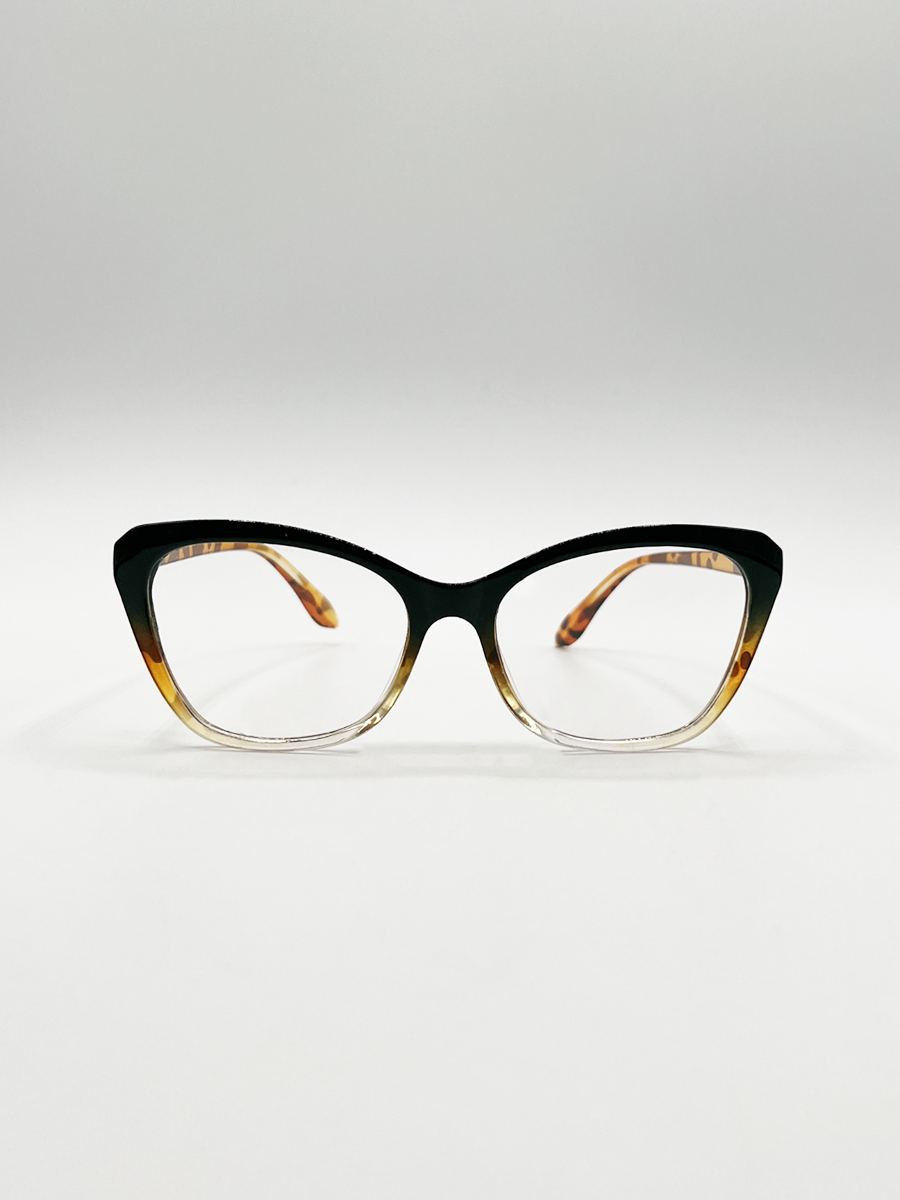 Svnx Women's Green Tortoiseshell Clear Lens Glasses - Image 2