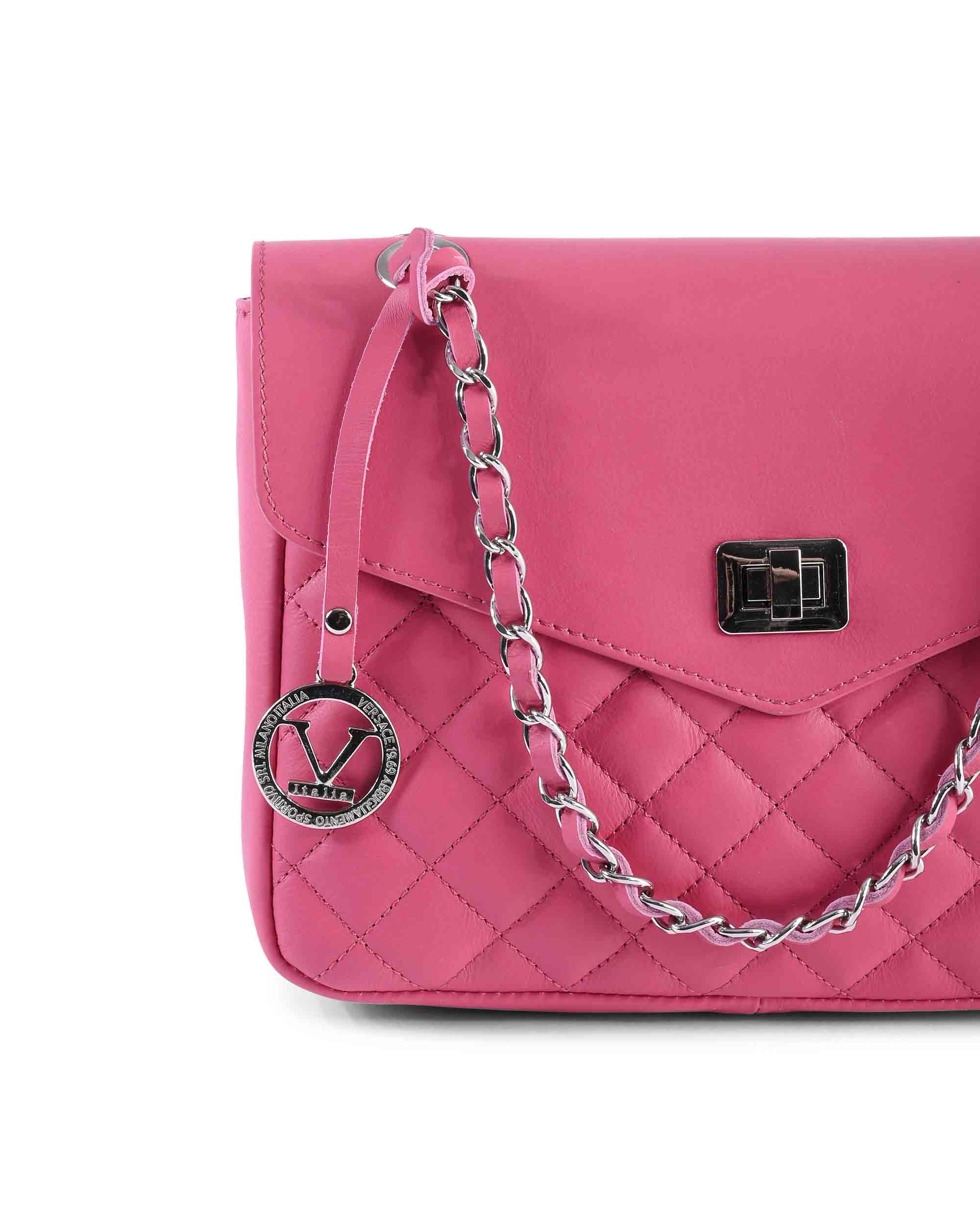 Versace 1969 Abbigliamento Sportivo Srl Milano Italia V Italia Damaxelväska V024M-S Sauvage Fuxia – bild 2