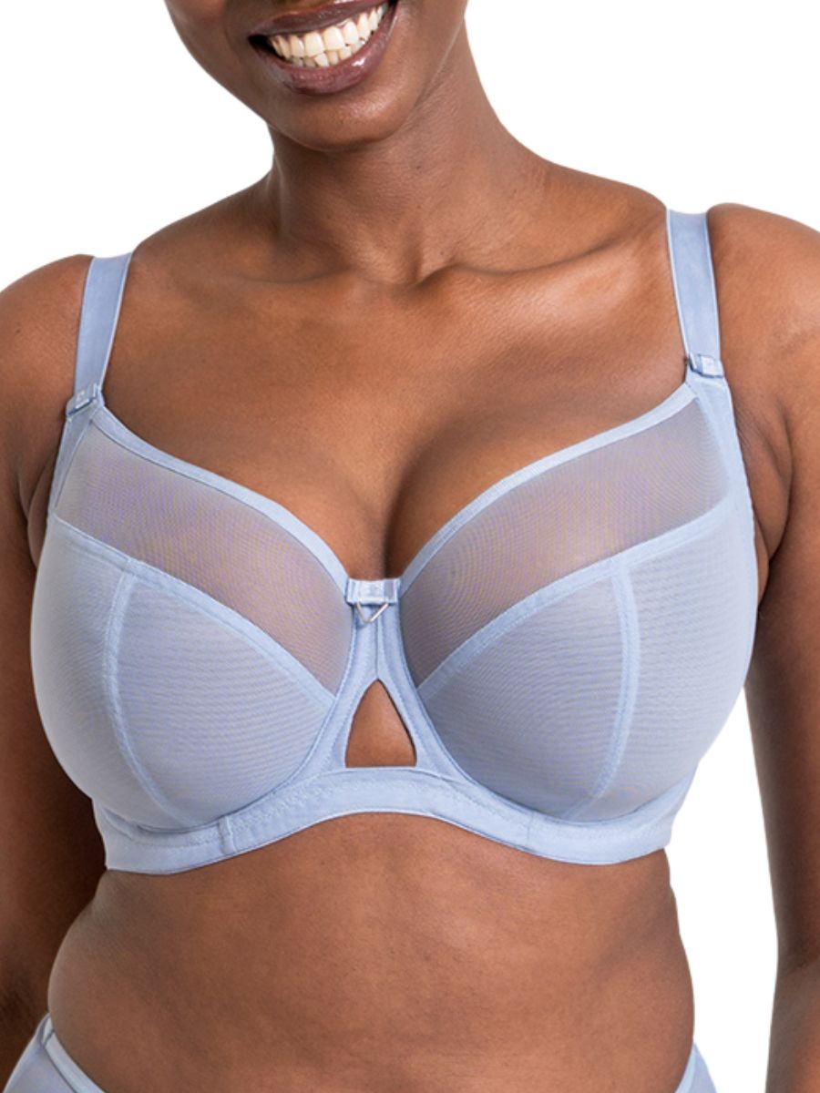 Curvy Kate Womens Victory Balcony Bra - Blue polyamide - Size 30GG