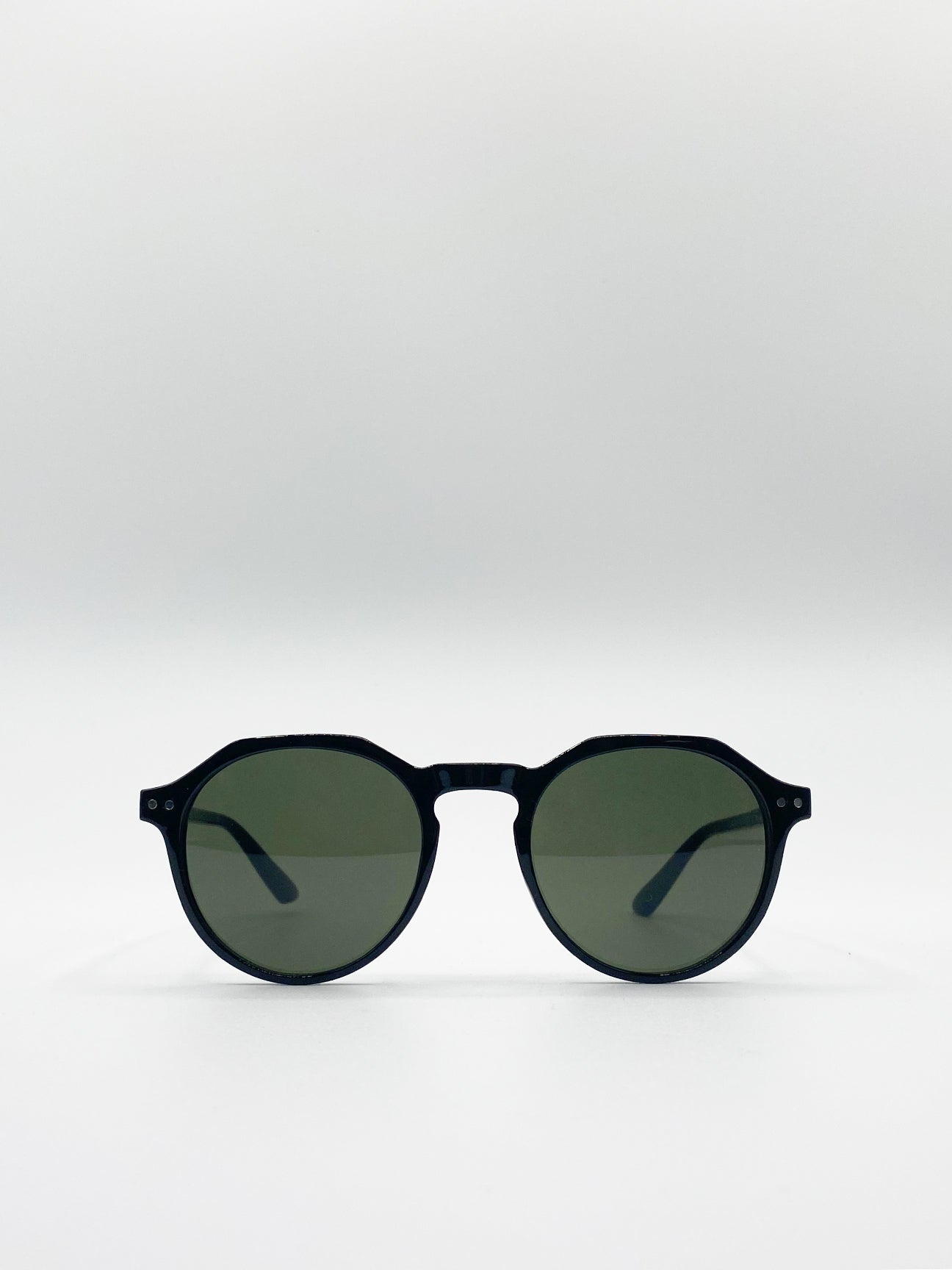 SVNX Mens Classic Preppy Plastic Frame Sunglasses - Multicolour - One Size