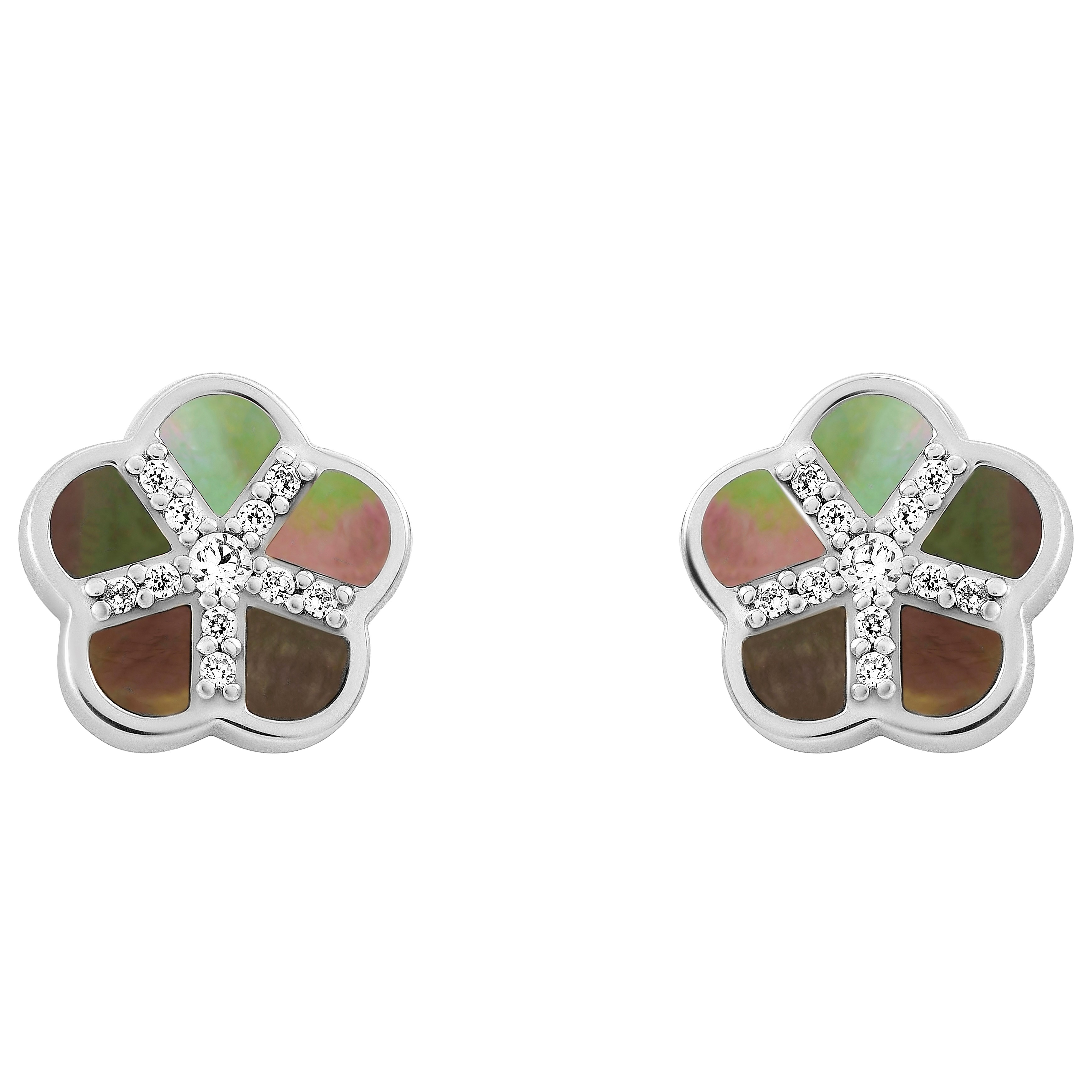 Thumbnail - Orphelia 'Daisy' Damen Ohrstecker aus 925er Sterling Silber - Silber ZO-7585