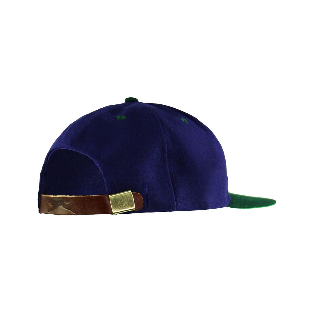 Slazenger Flat Brim Ajdustable Mörklila Grön Mens Cap SLAZ CAPS 02 kepsar herr – bild 2