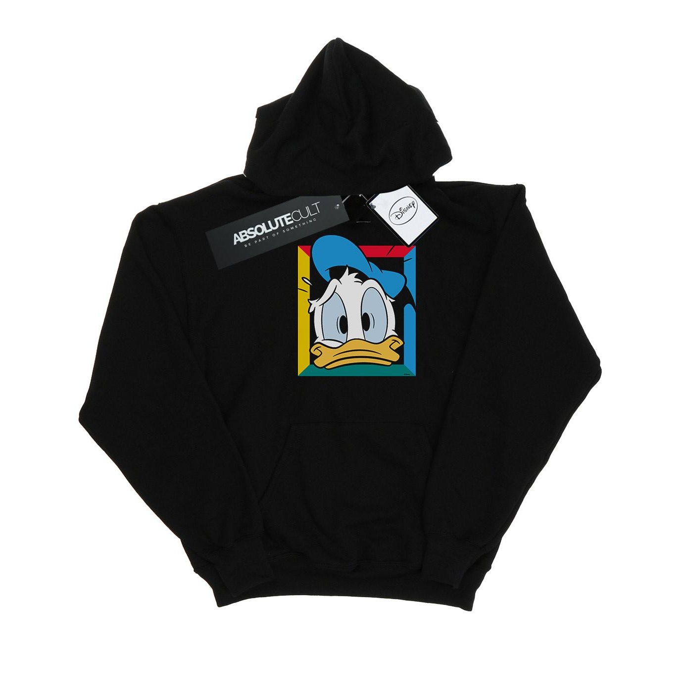 Disney - "Donald Duck Panicked" Kapuzenpullover für Jungen (Schwarz)