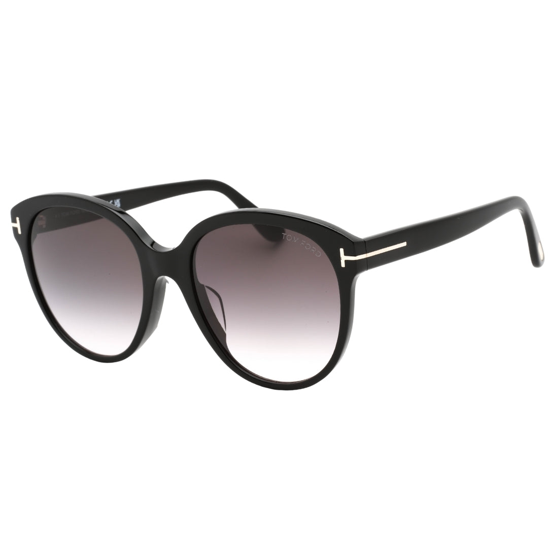 Tom Ford Gradient Smoke Lensed Shiny Black Plastic Solglasögon dam – bild 2