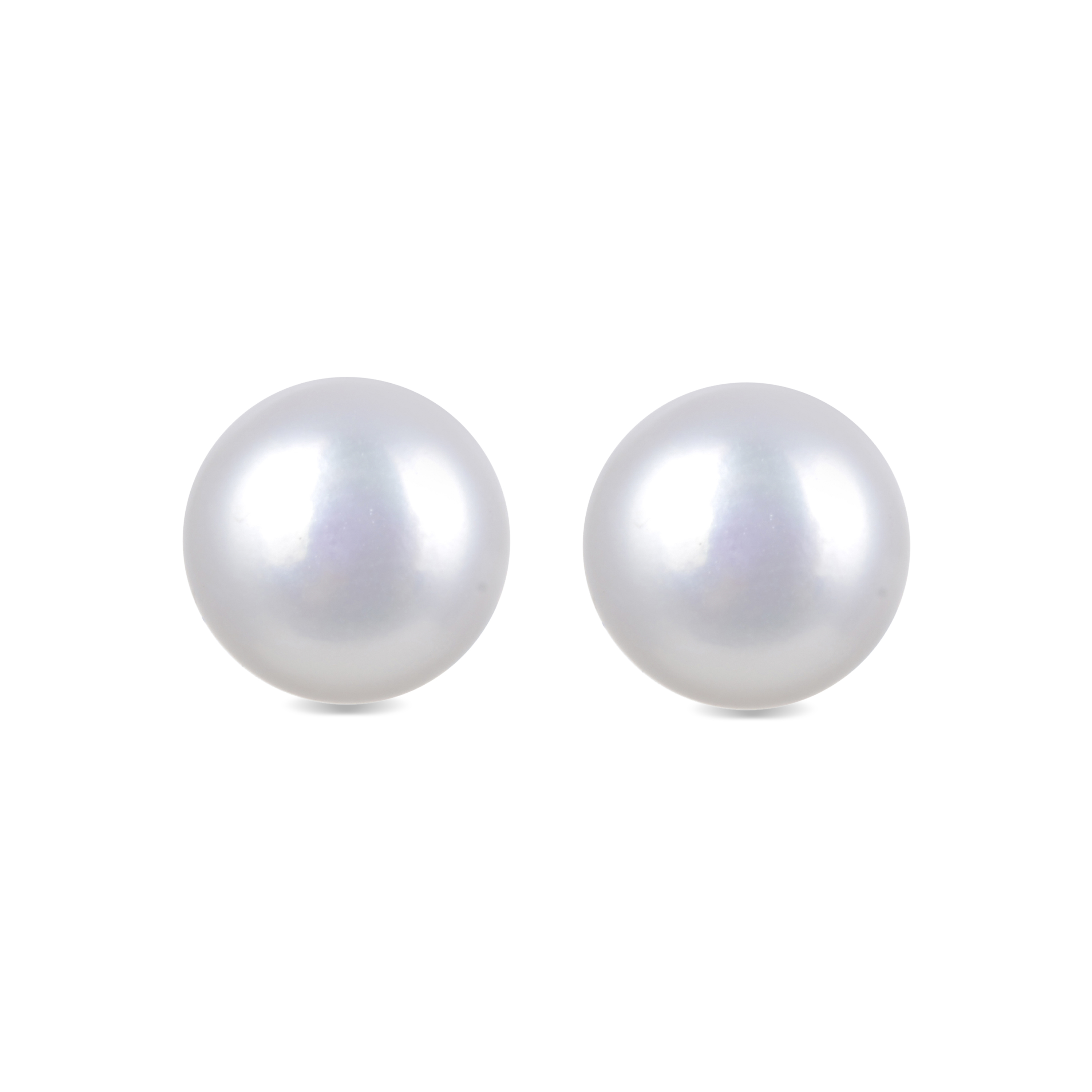essential-örhängen i 925 sterlingsilver och vit pärla med rodiumpläterad yta