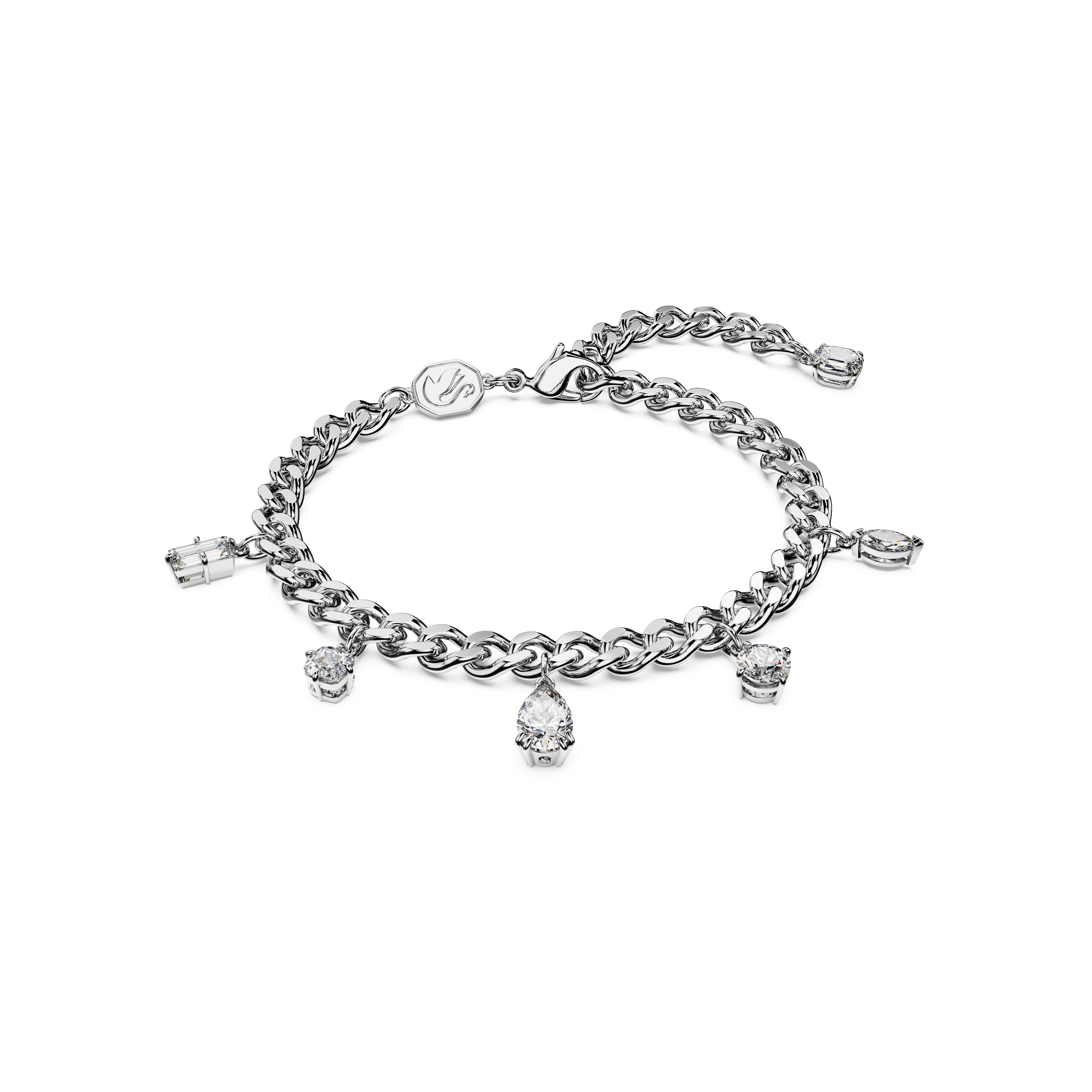 Swarovski 'Dextera' WoMens Base Metal Bracelet - Silver 5671184 Metal (archived) - One Size