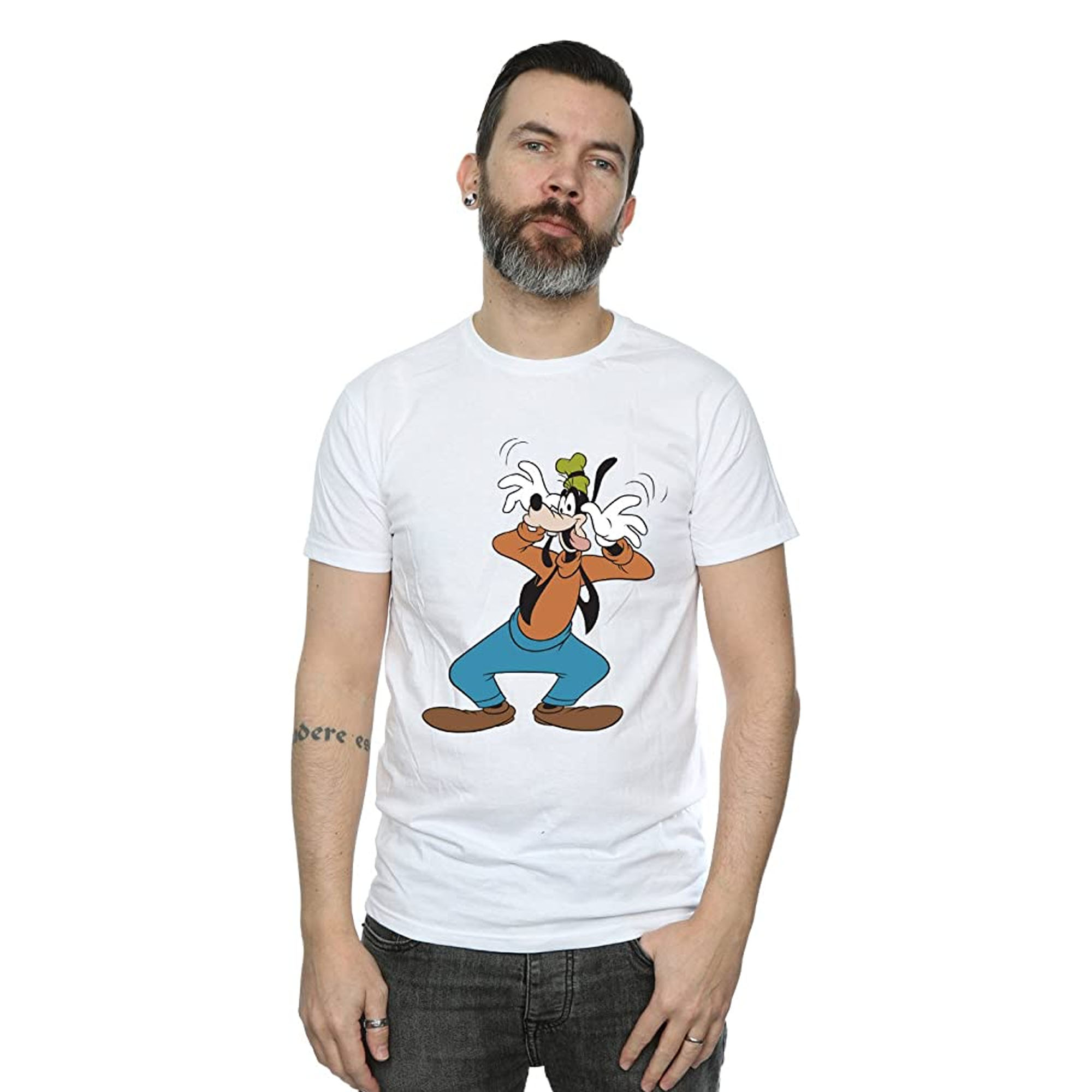 Thumbnail - Disney - "Crazy" T-Shirt für Herren (Weiß)