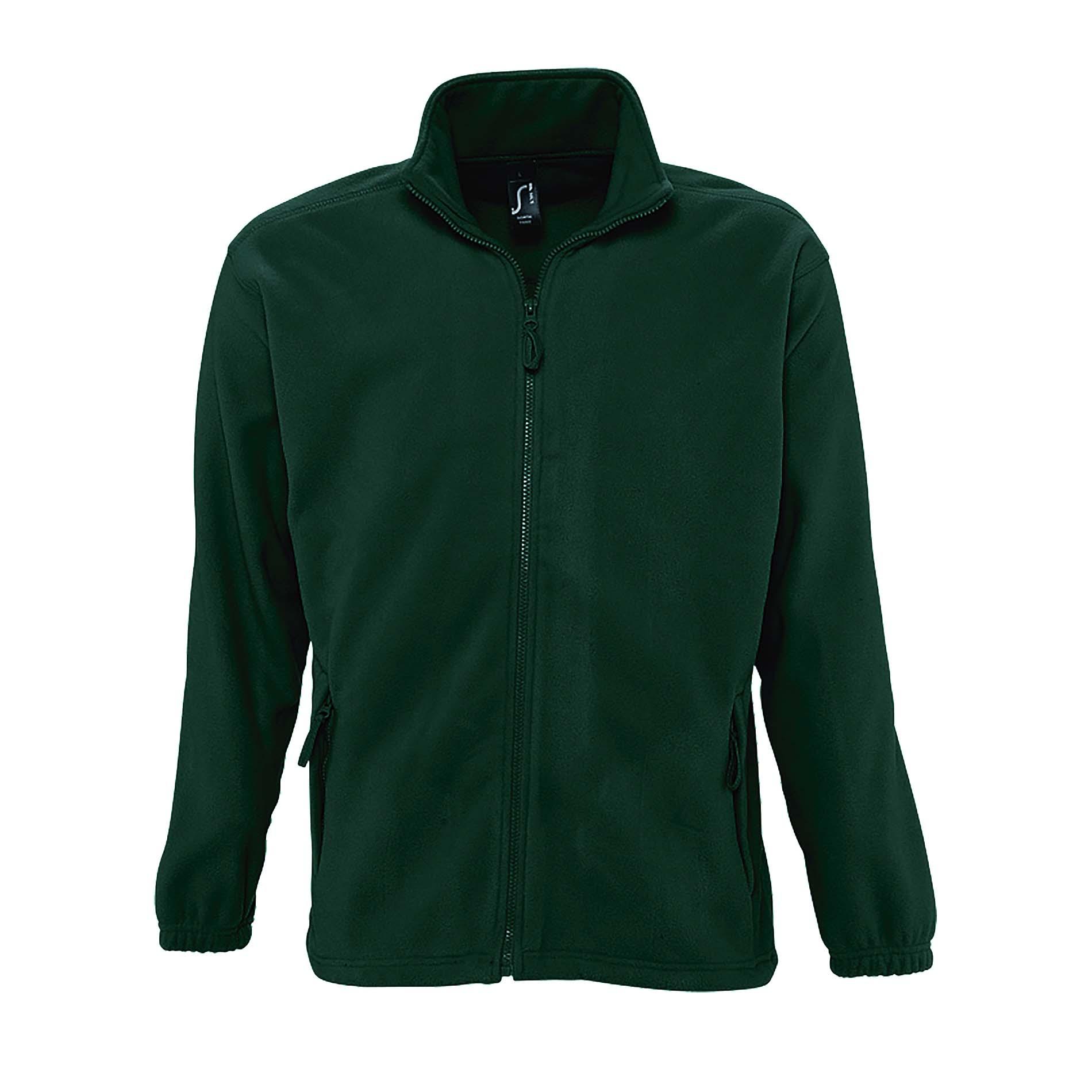 Mens North Full Zip Outdoor Fleece Jacket (Skogsgrön)
