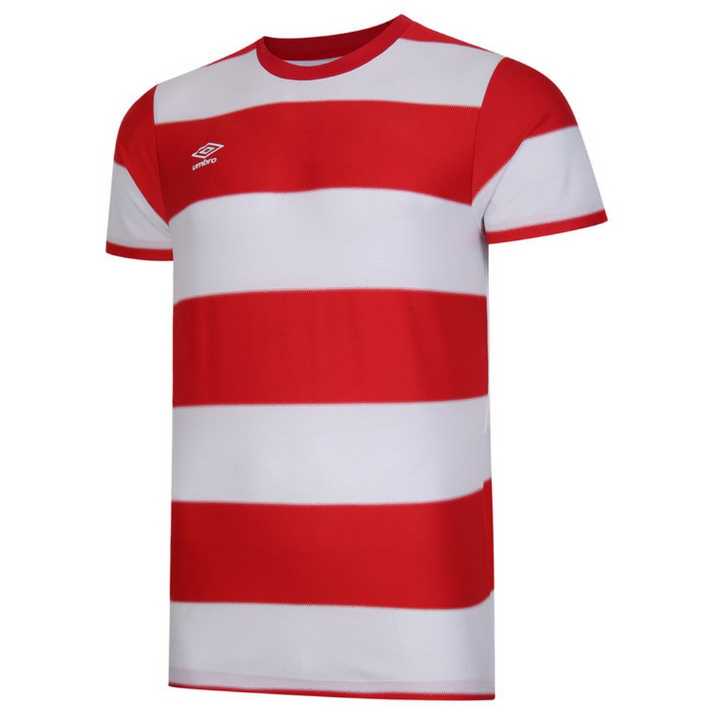 Thumbnail - Umbro Triumph-Trikot für Herren (Zinnoberrot/Weiß)