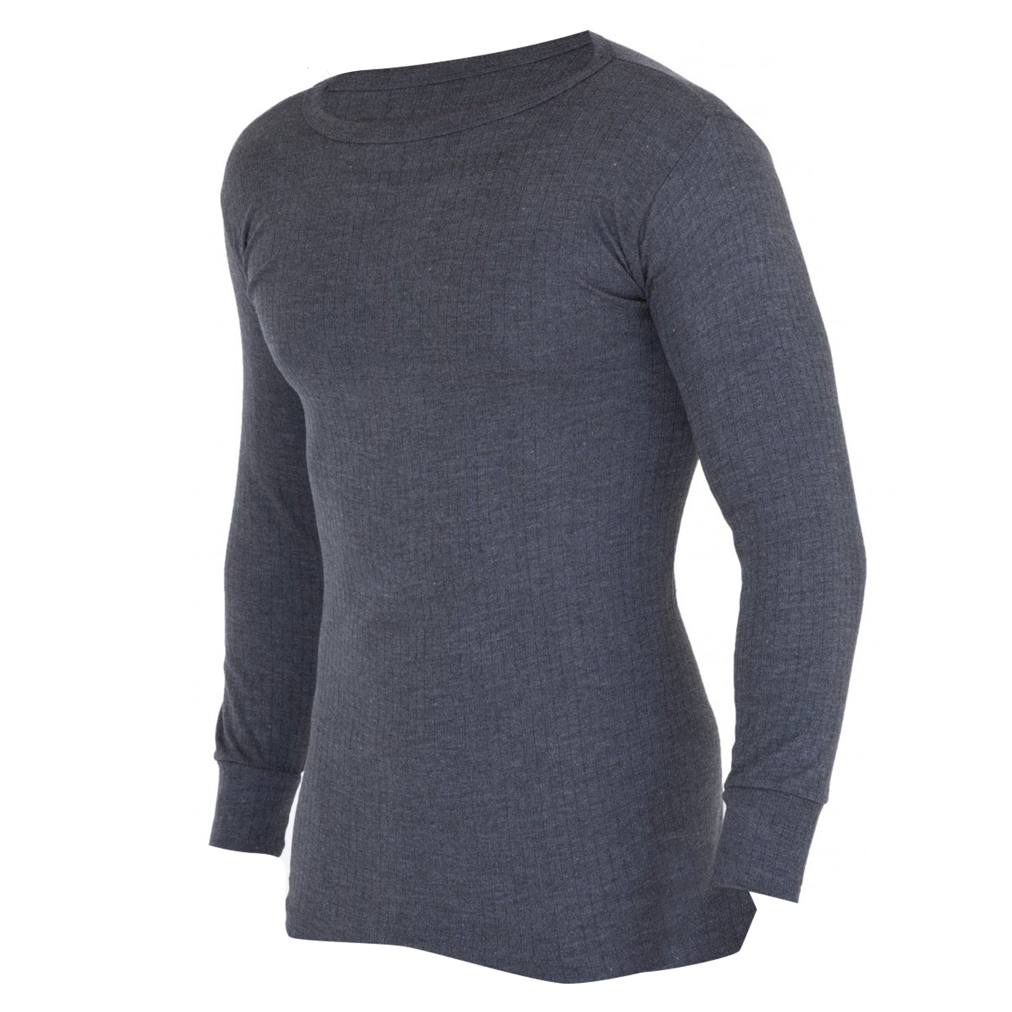 Thumbnail - FLOSO - T-shirt thermique à manches longues (en viscose) - Homme (Charbon)