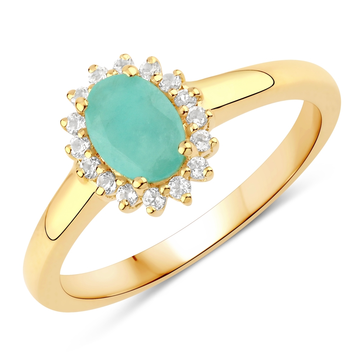 Rafaela Donata Womens Khushi Female Sterling Silver Ring - Gold - Size S