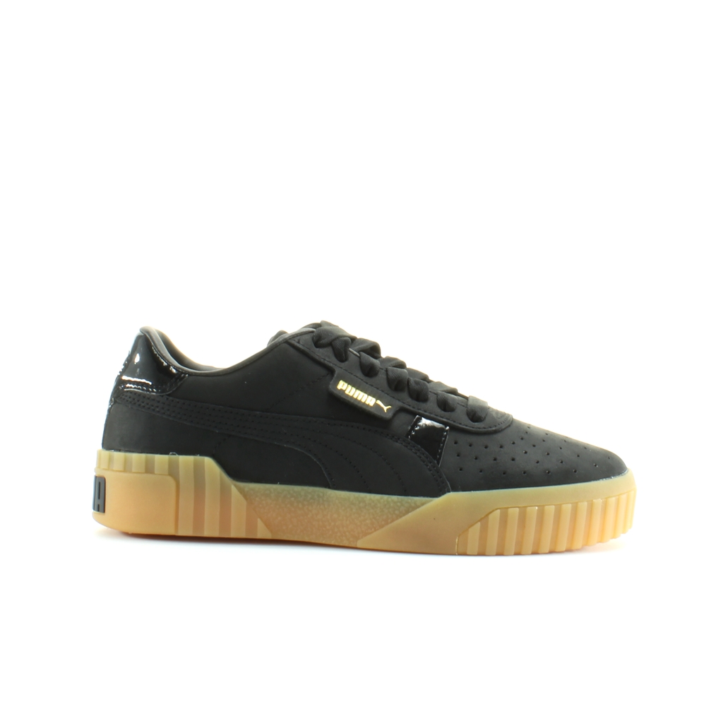 Cali Svart Nubuck Läder Dam Lace Up Träningsskor 369161 03
