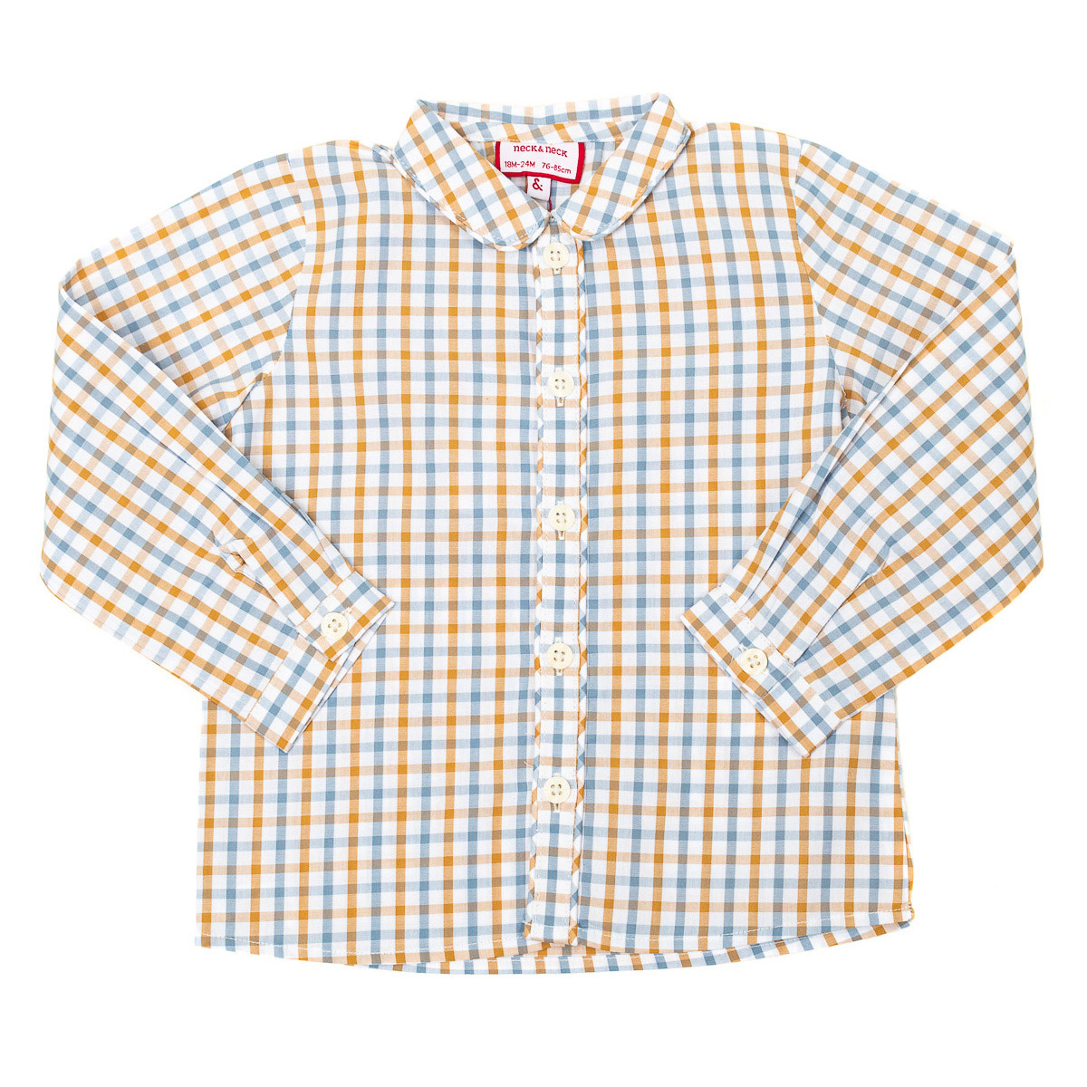 Neck & Neck Overhemd met lange mouwen en reverskraag 17I07601 baby