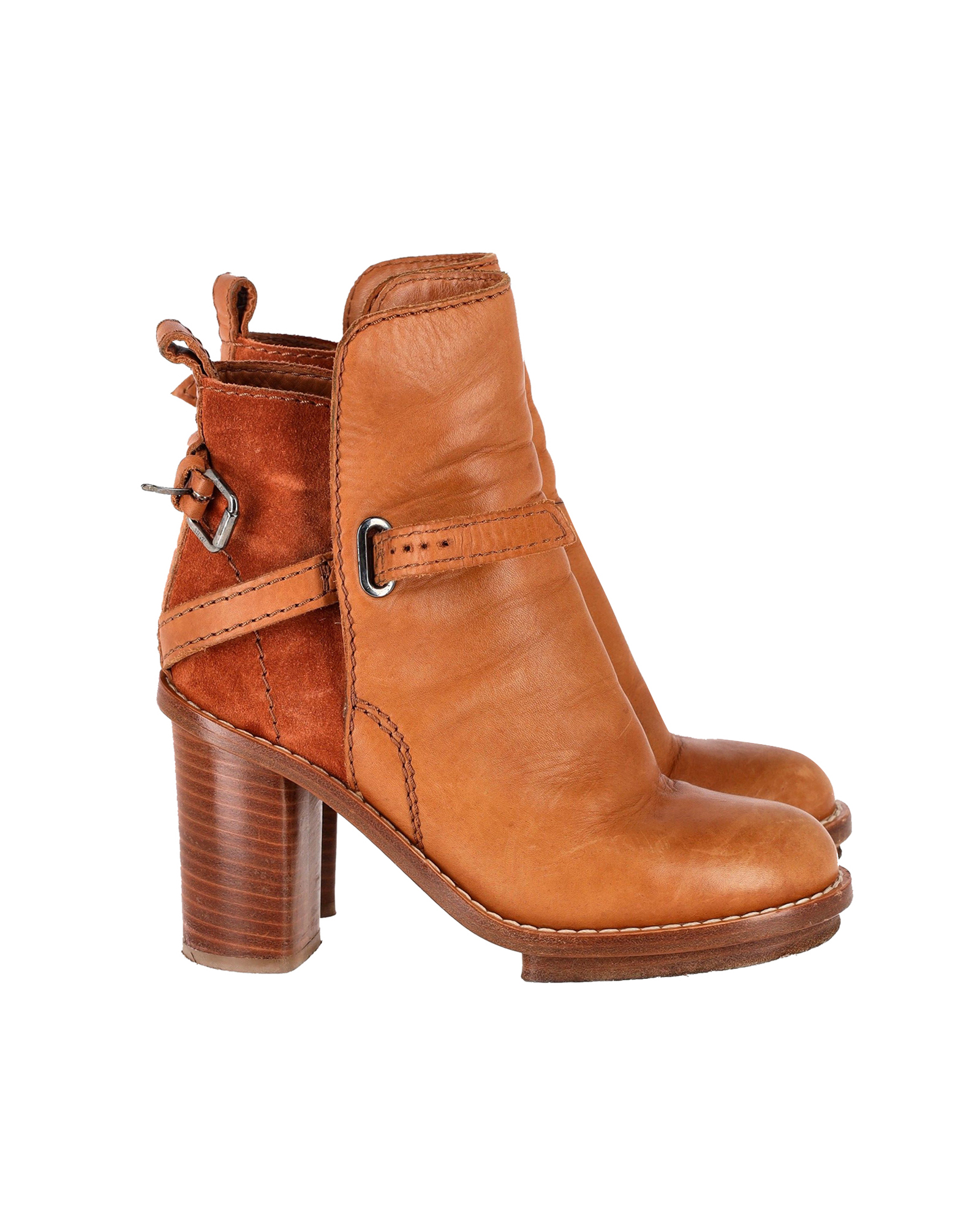 Acne Studios Cypress Con Ankellängder i Brunt Läder