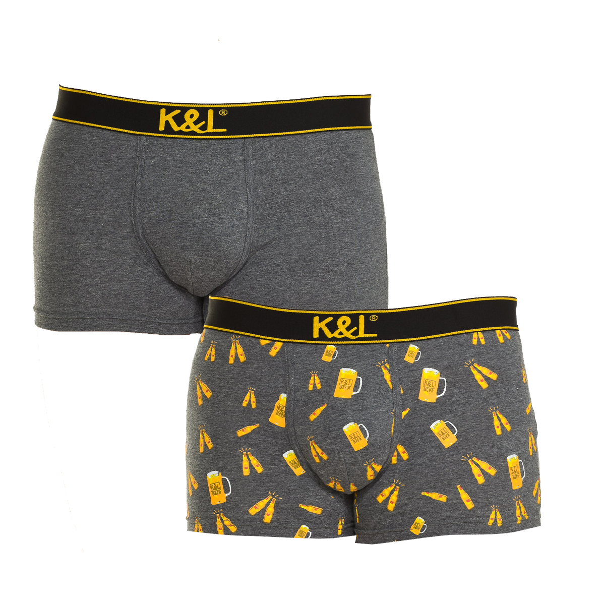 Thumbnail - Pack-2 Boxershorts Funny atmungsaktives Gewebe KL2005 Mann