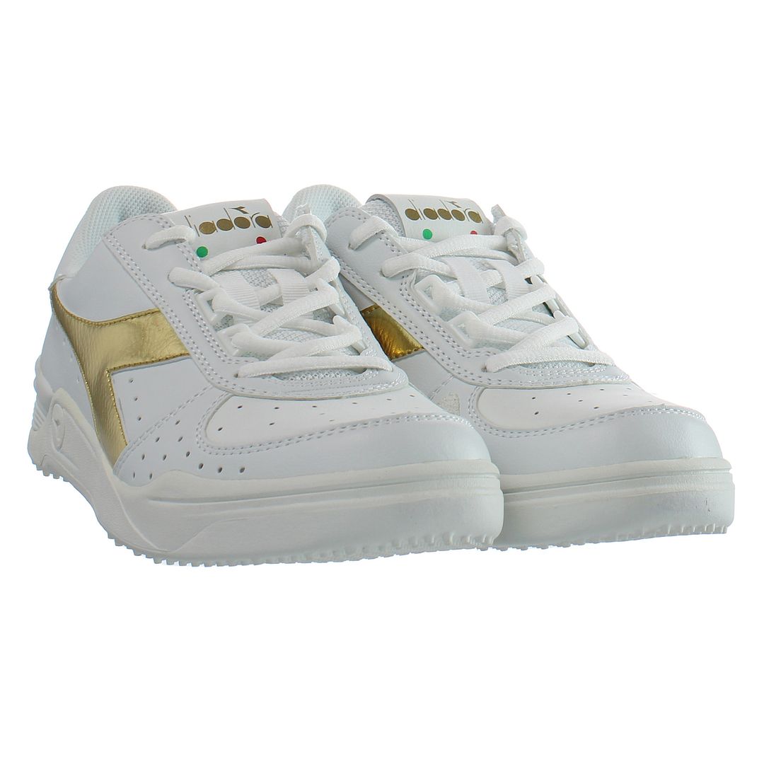 Diadora S.Star K Elite Wimbledon herrar Vit Träningsskor – bild 2