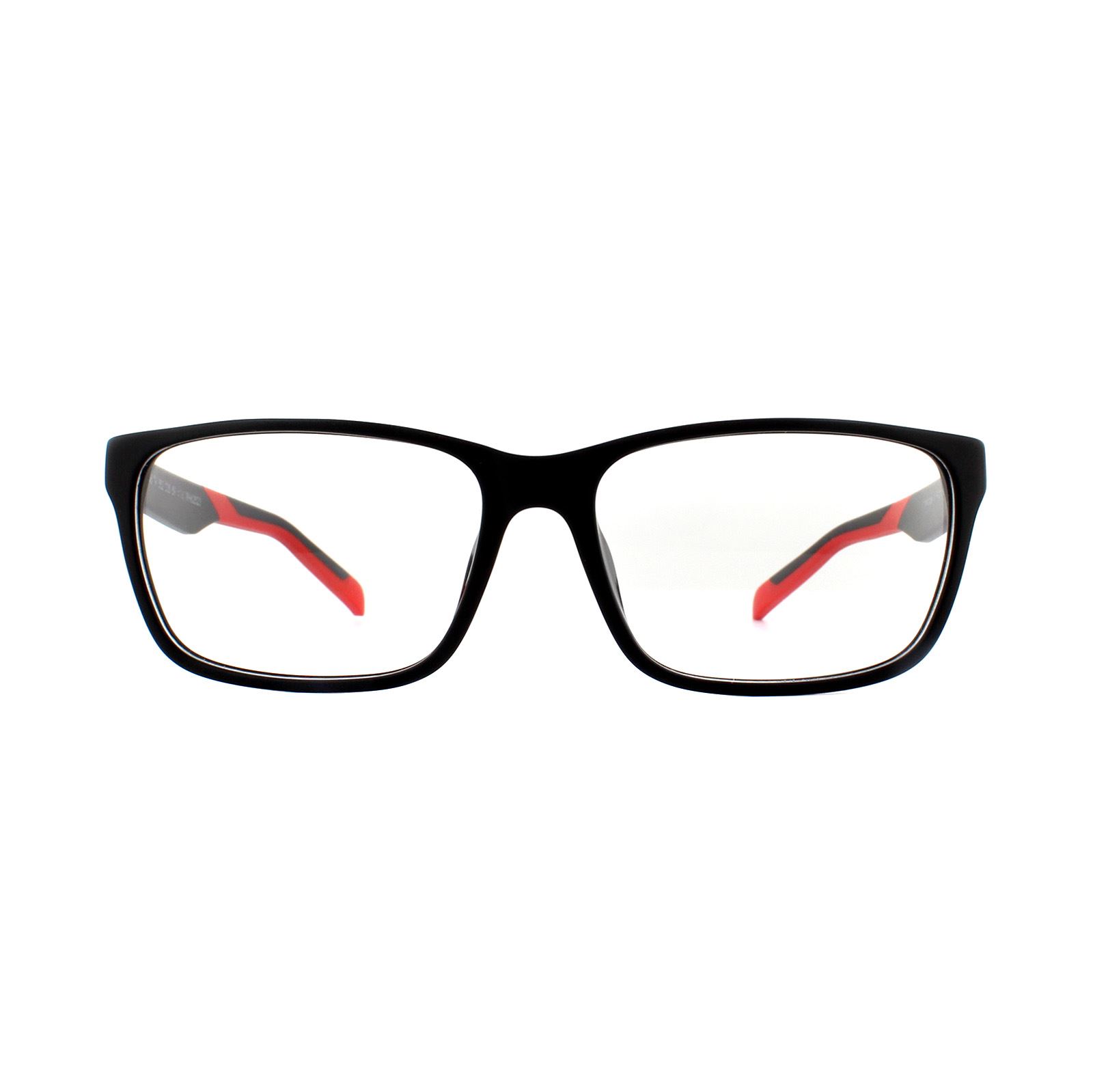 Tag Heuer Mens Glasses Frames B-Urban TH0552 005 Black & Red – One Size