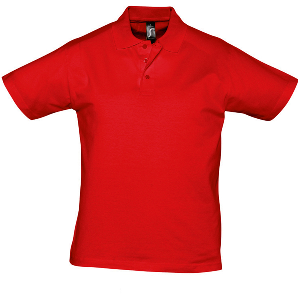 Thumbnail - SOLS Herren Prescott Jersey Kurzarm-Poloshirt (Rot)