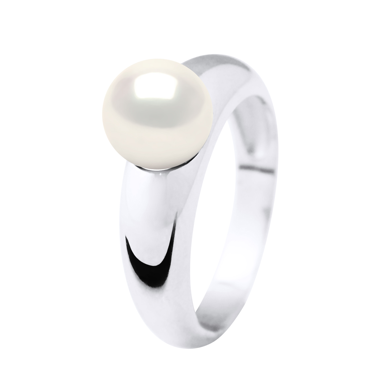 Thumbnail - DIADEMA - Ring Echte Süßwasserperlen - Weiß