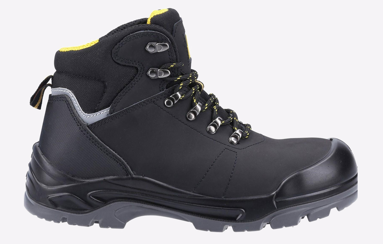 Amblers Safety AS252 Delamere Leather Mens - Black - Size UK 12