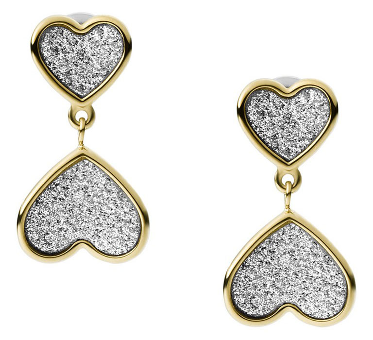 Thumbnail - Fossil Schmuck 'Sutton' Damen Ohrstecker aus Edelstahl - Gold JF03939710