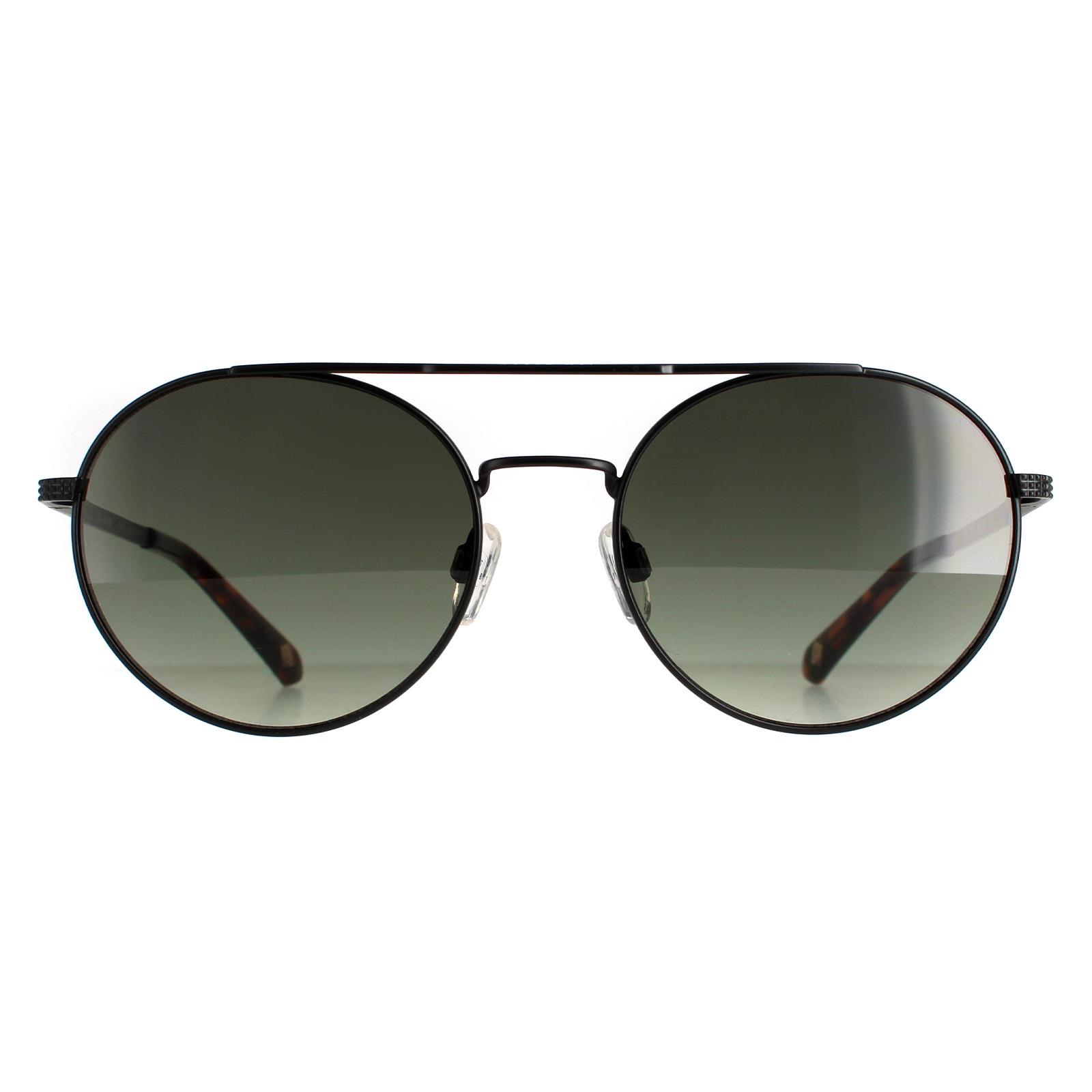 Thumbnail - Ted Baker Runde Unisex schwarz grau TB1531 Warner Sonnenbrille