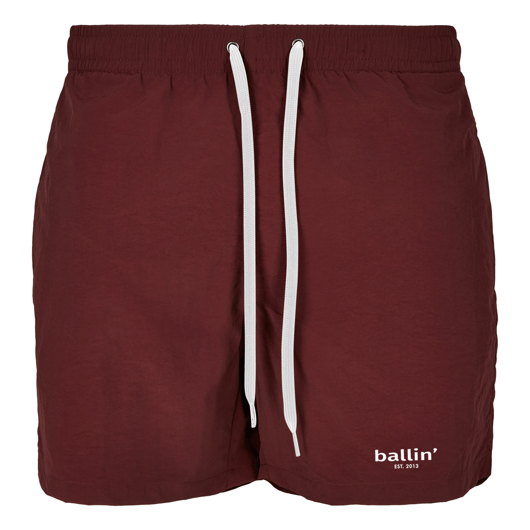Thumbnail - Small Logo Zwembroek von Ballin Est. 2013 in der farbe Rot und in größe S.