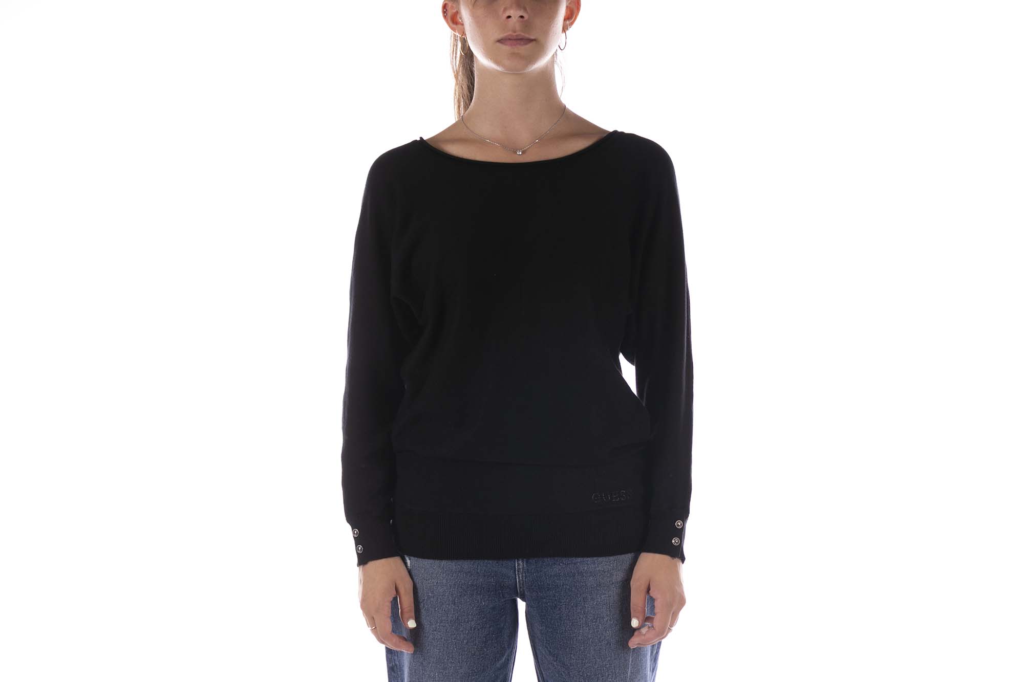 Thumbnail - Guess Pullover Adele Bat Sleeve Schwarz