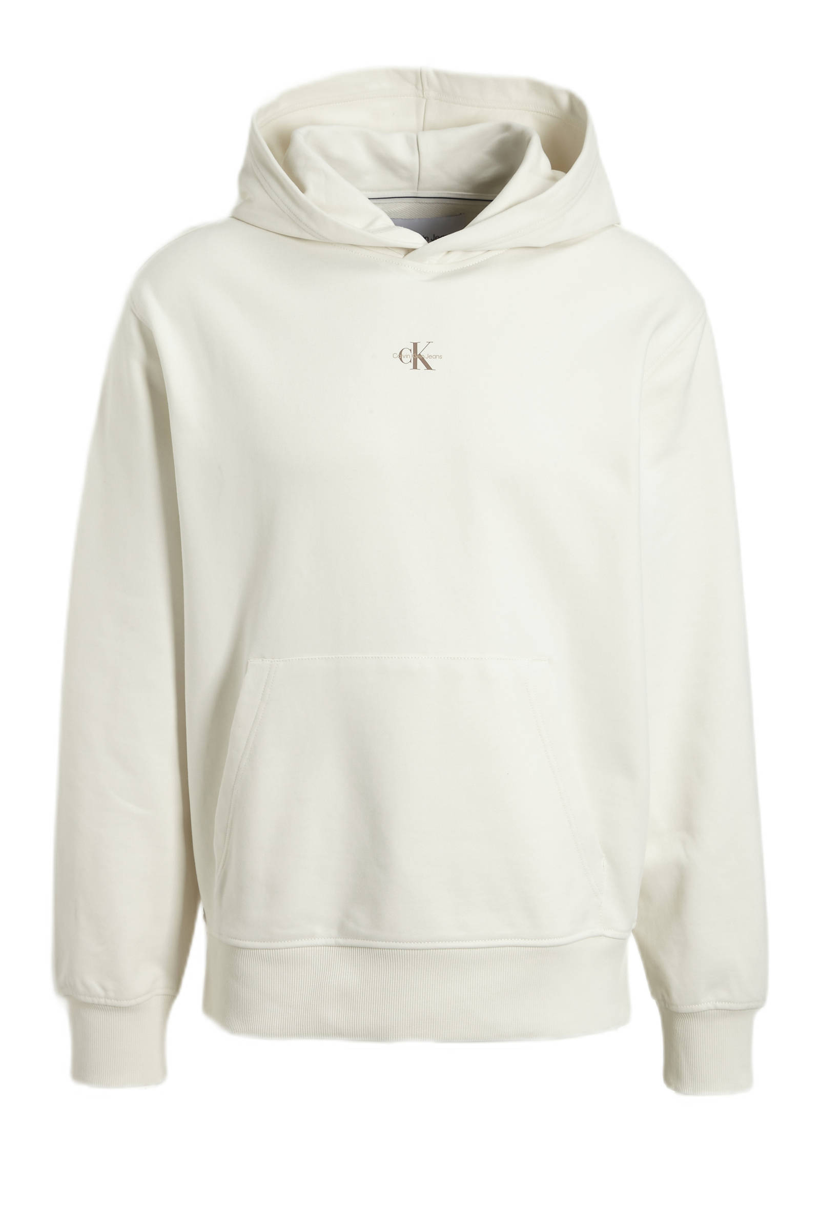 CALVIN KLEIN JEANS Kapuzenpullover Elfenbein