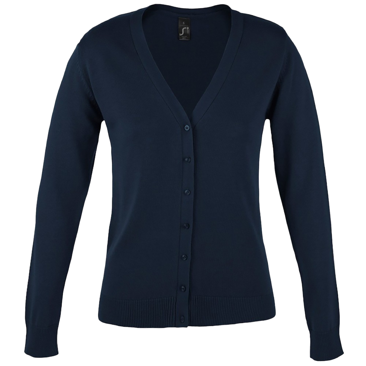 Thumbnail - SOLS Damen/Damen Golden V-Ausschnitt Strickjacke (Navy)