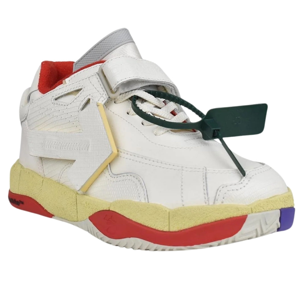 Off-White låg topp Puzzle Couture vita sneakers herr – bild 2