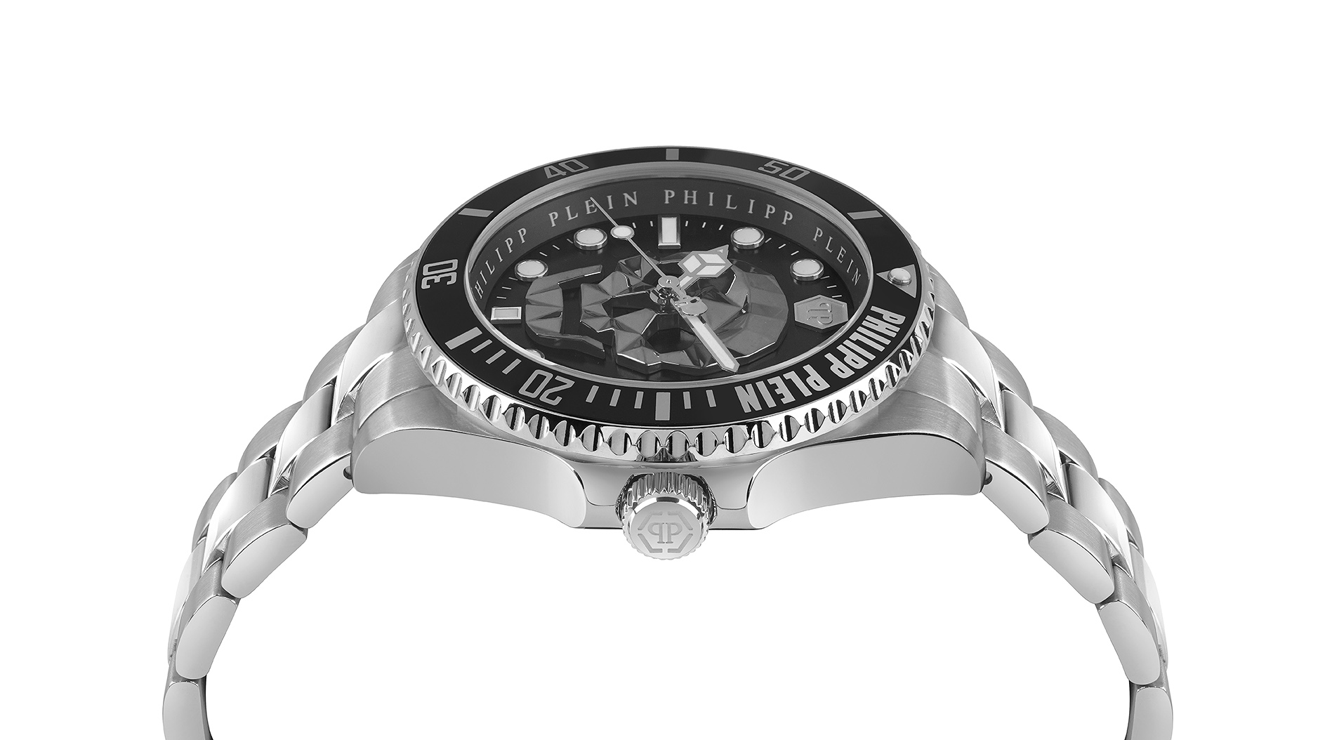 Philipp Plein The $kull Diver Herrklocka Silver PWOAA0522 – bild 2