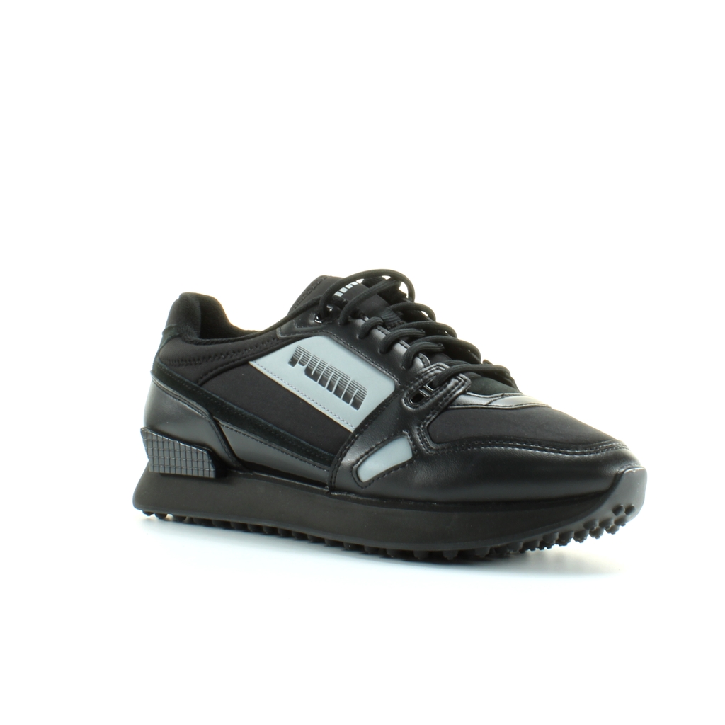 Puma Mile Rider Bright Peaks Svart Textil Unisex Snörningsskor 374113 01 herr – bild 2