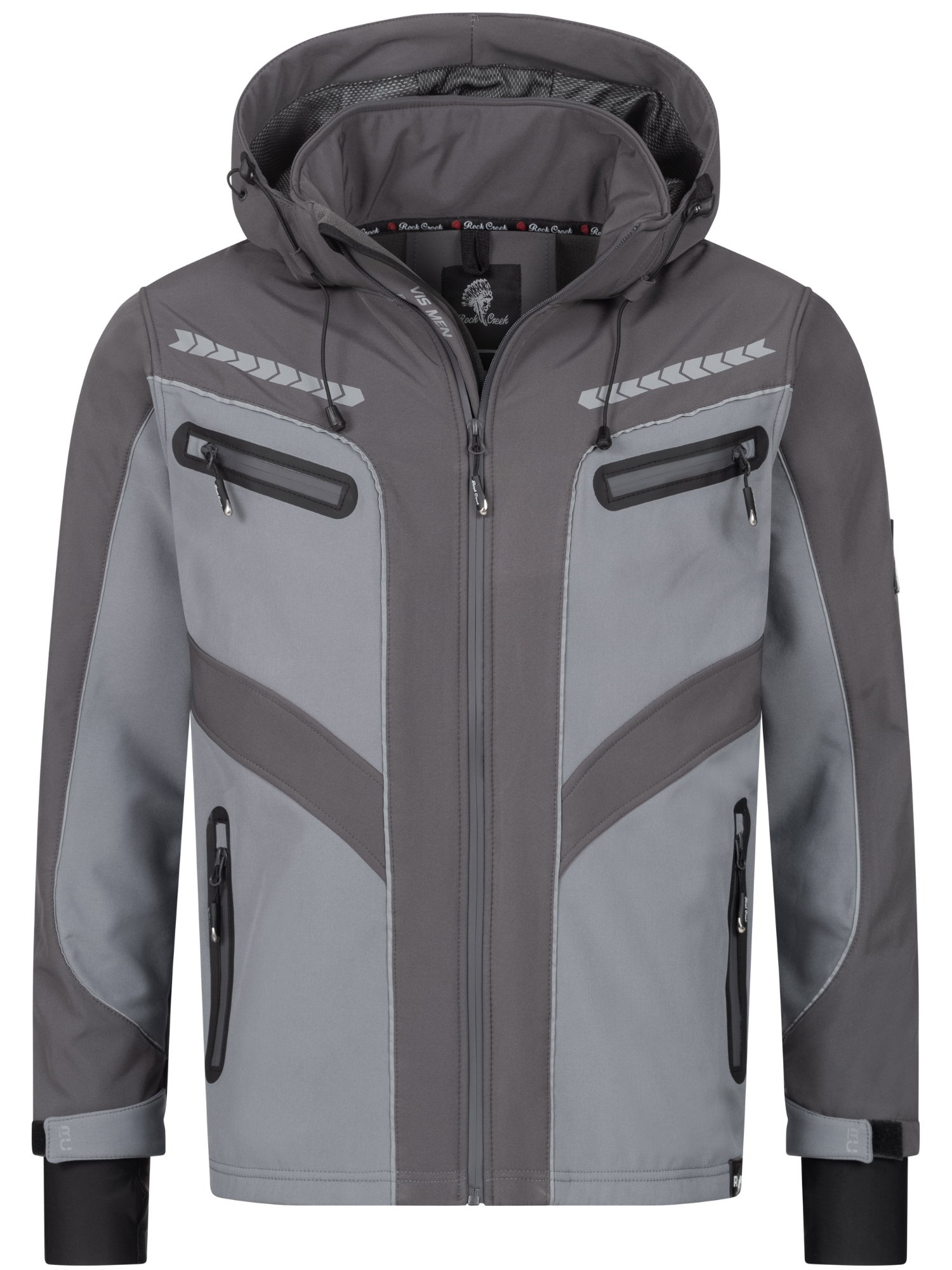 Thumbnail - Rock Creek Softshelljacke Grau