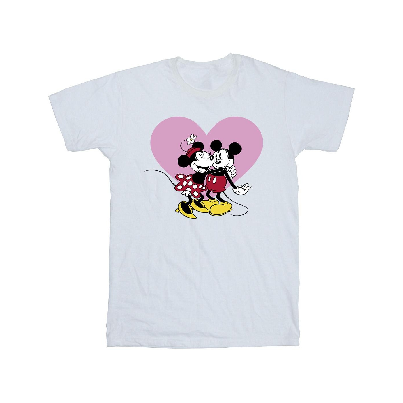Thumbnail - Disney - "Mickey Mouse Love Languages" T-Shirt für Herren (Weiß)