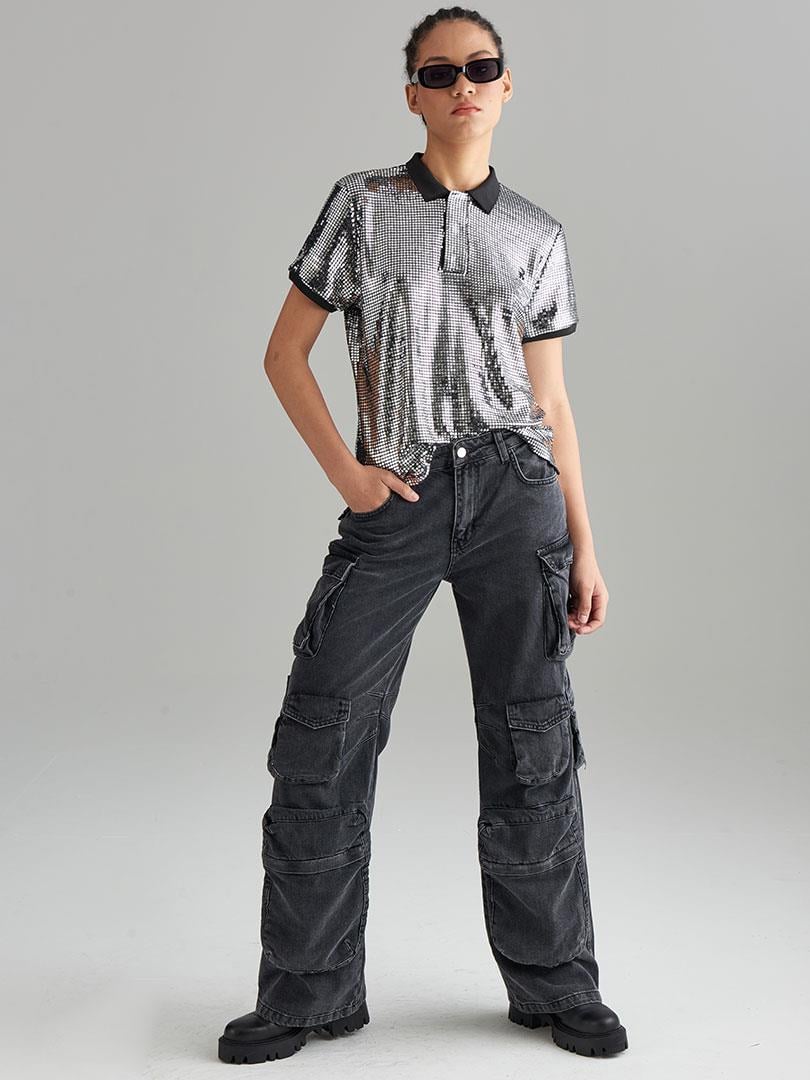 Thumbnail - Yaka Pullover Polo T-Shirt