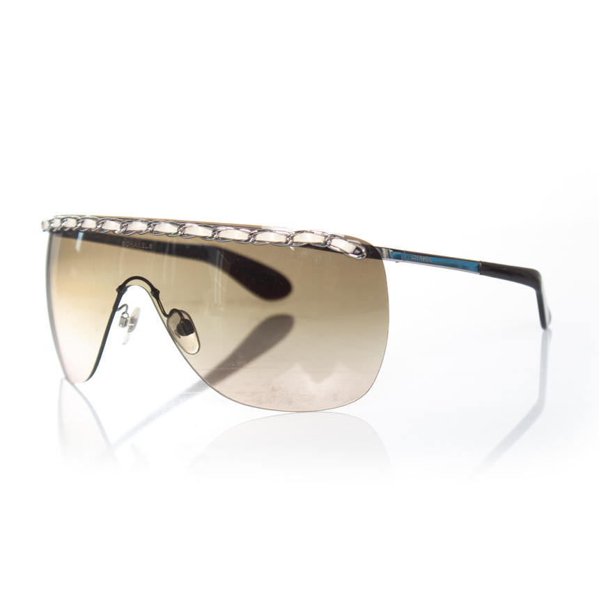 Chanel Pre-owned ramfria skyddande kedjeglasögon solglasögon dam – bild 2