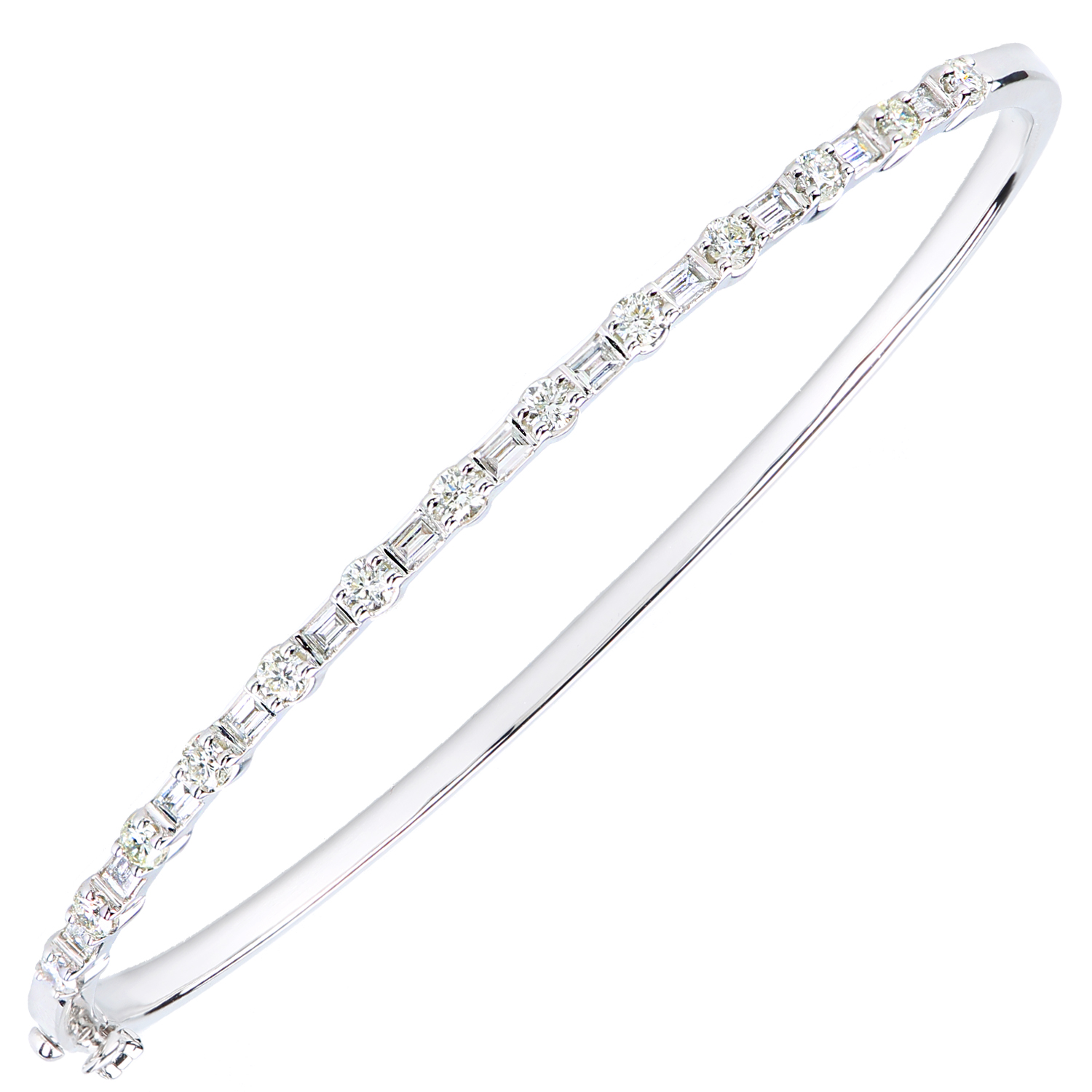 Diamant L’Eternel Womens 9ct White Gold Bracelets With 1.15ct Diamond – One Size
