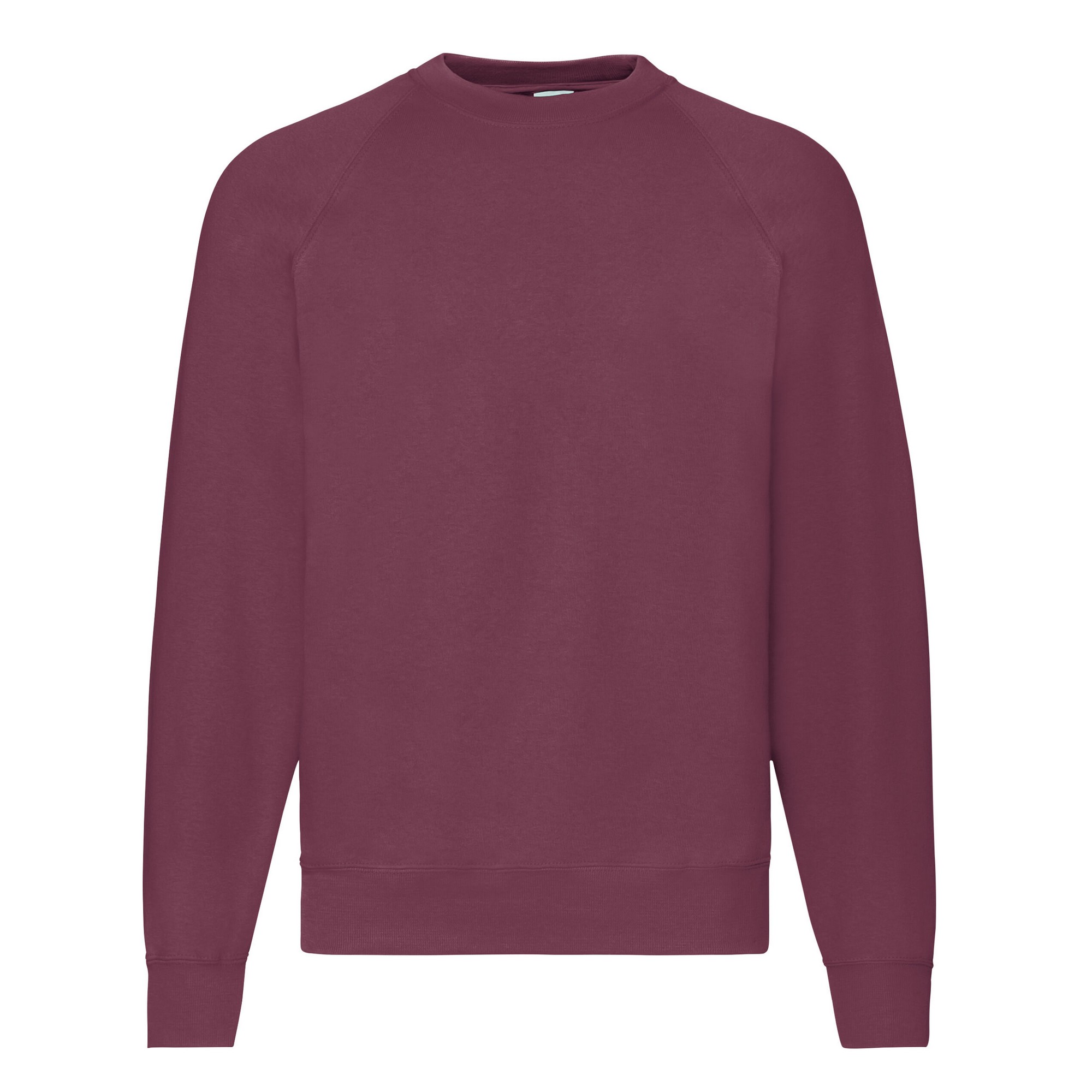 Thumbnail - Fruit of the Loom - "Classic" Sweatshirt für Herren Raglanärmel (Burgunderrot)