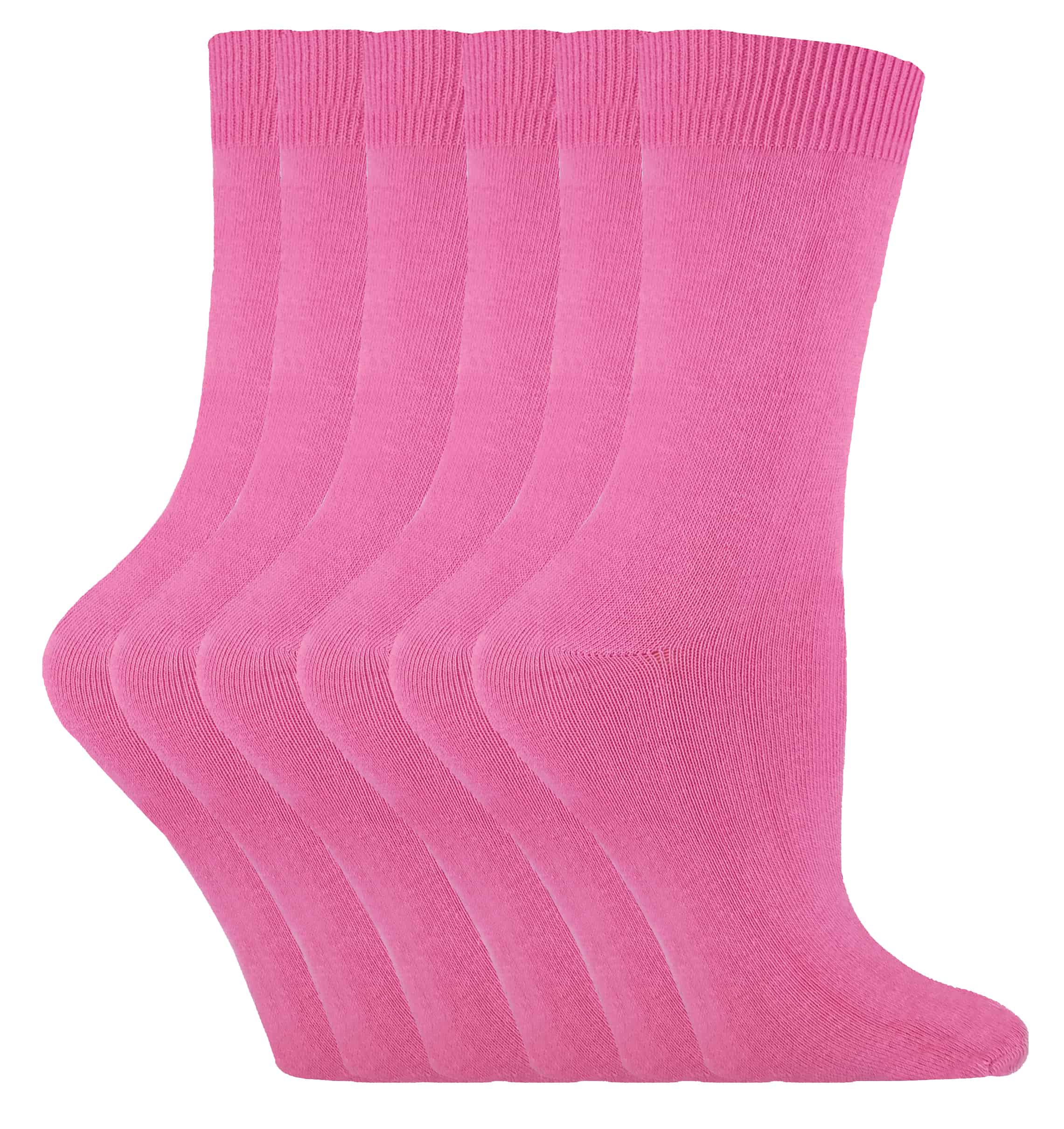 Thumbnail - Sock Snob - 6 Paar Damen einfarbige Baumwollsocken