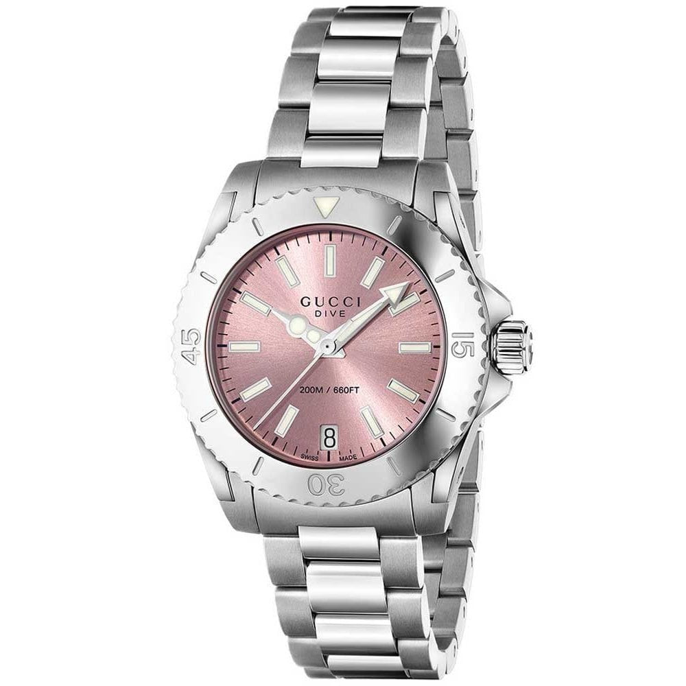 YA136401 Dive Pink Dial Damklocka