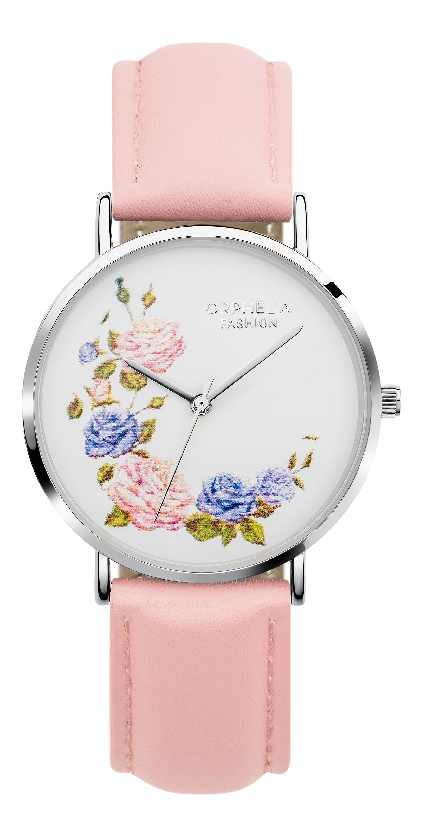 Orphelia Fashion Floral Womens Pink Watch OF711815 Leather - One Size